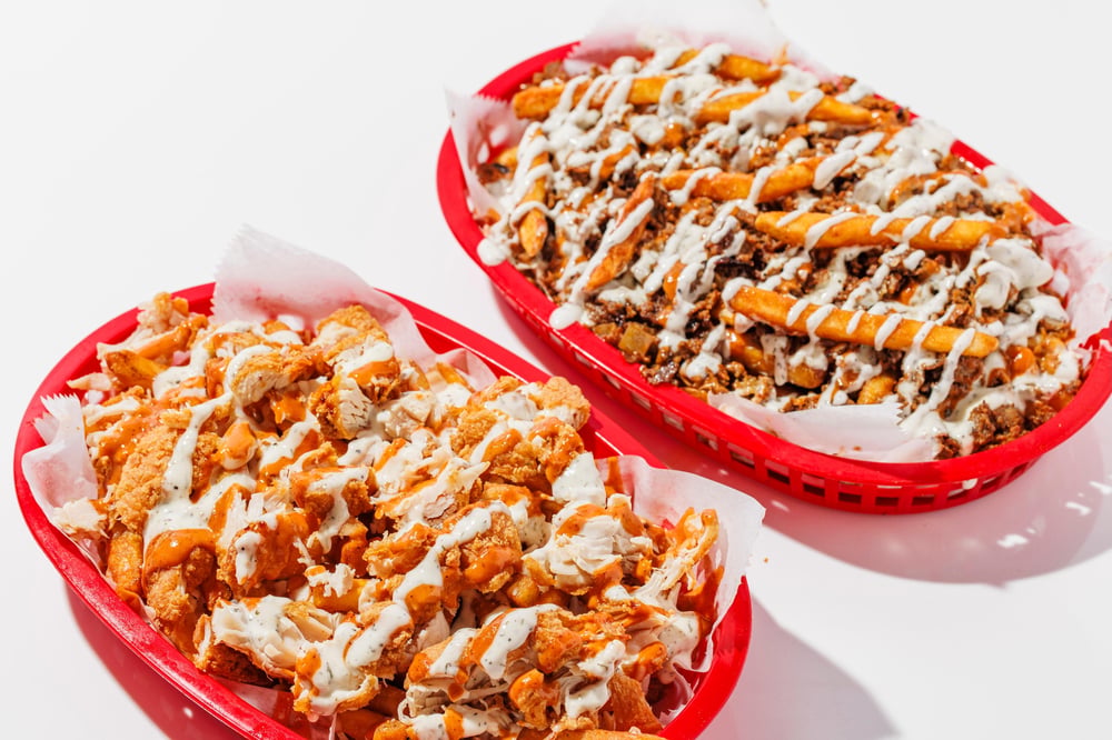 OG Fries Half Chicken/ Half Steak