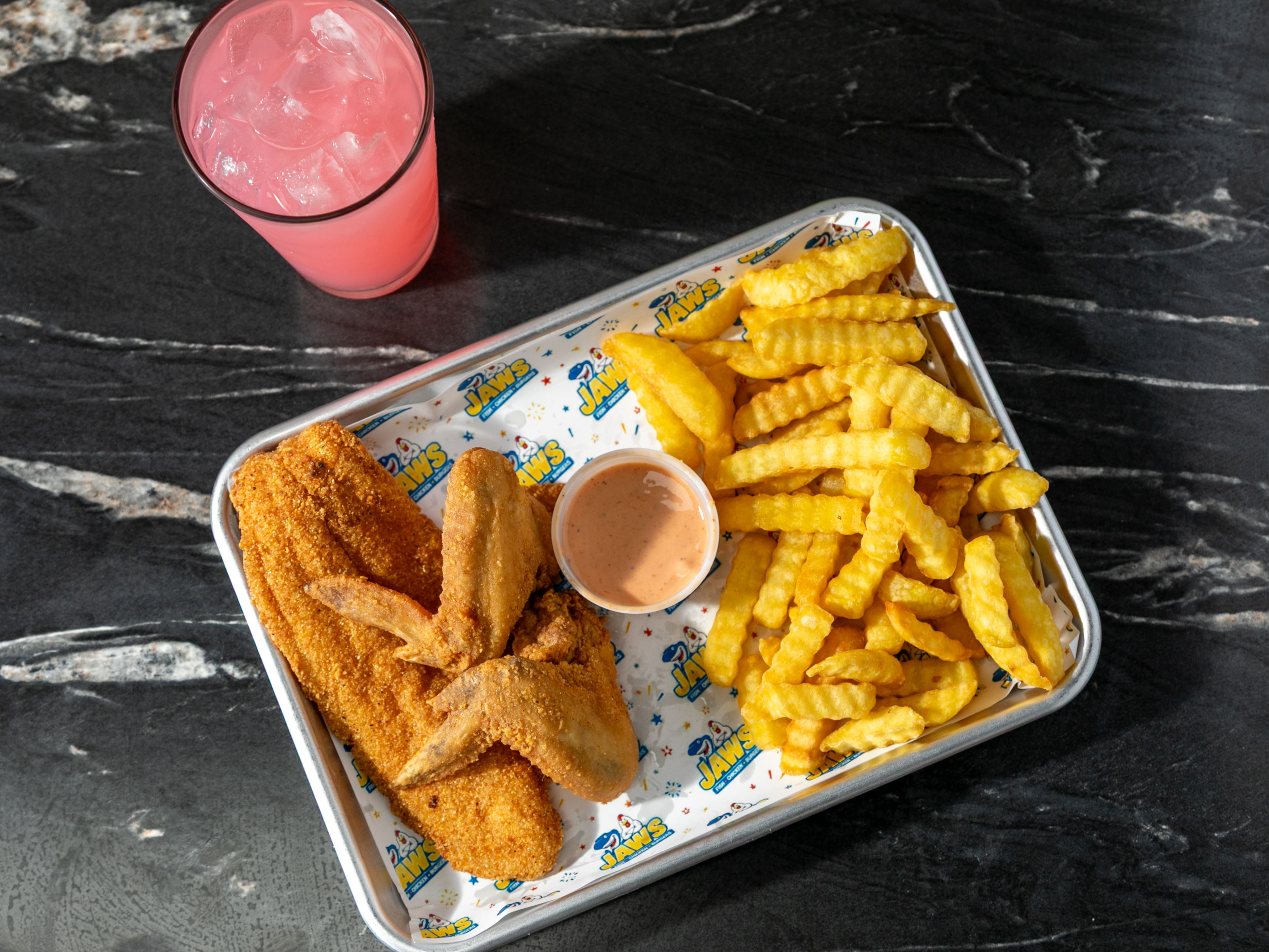 Combo #2: (1 Fish & 2 Wings or Leg N' Thigh)