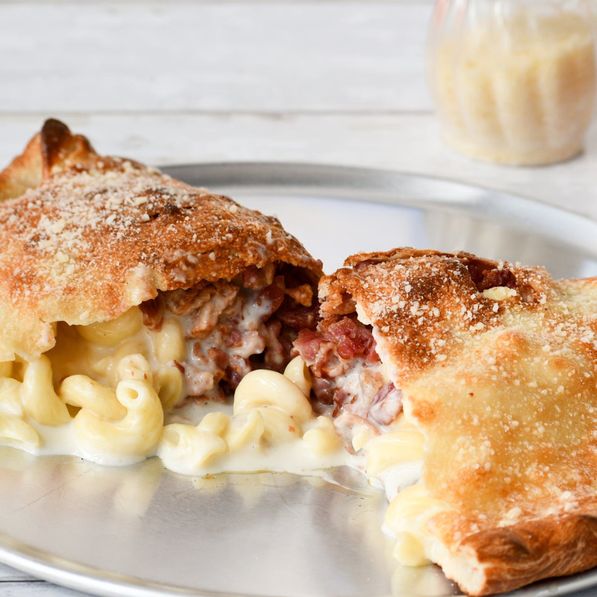 White Cheddar Mac Calzone