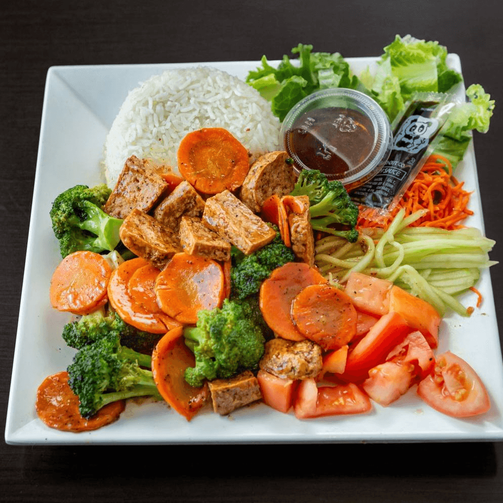 L6. Tofu & Broccoli Stir Fry Plate