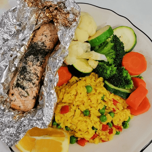 Steamed Salmon