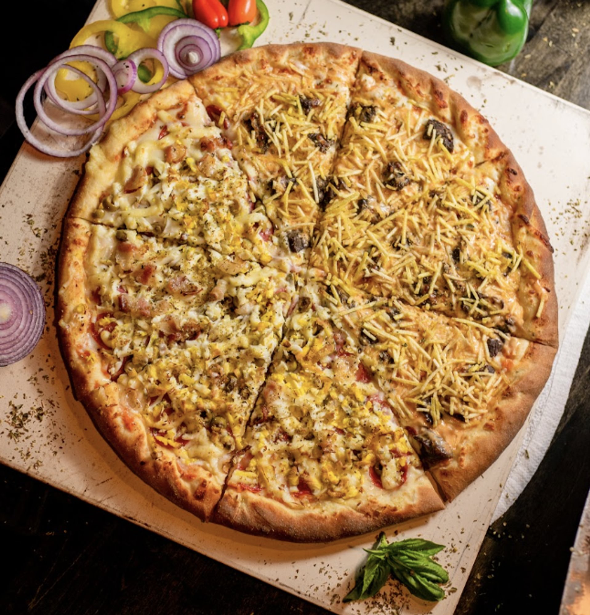 Half and Half Pizza