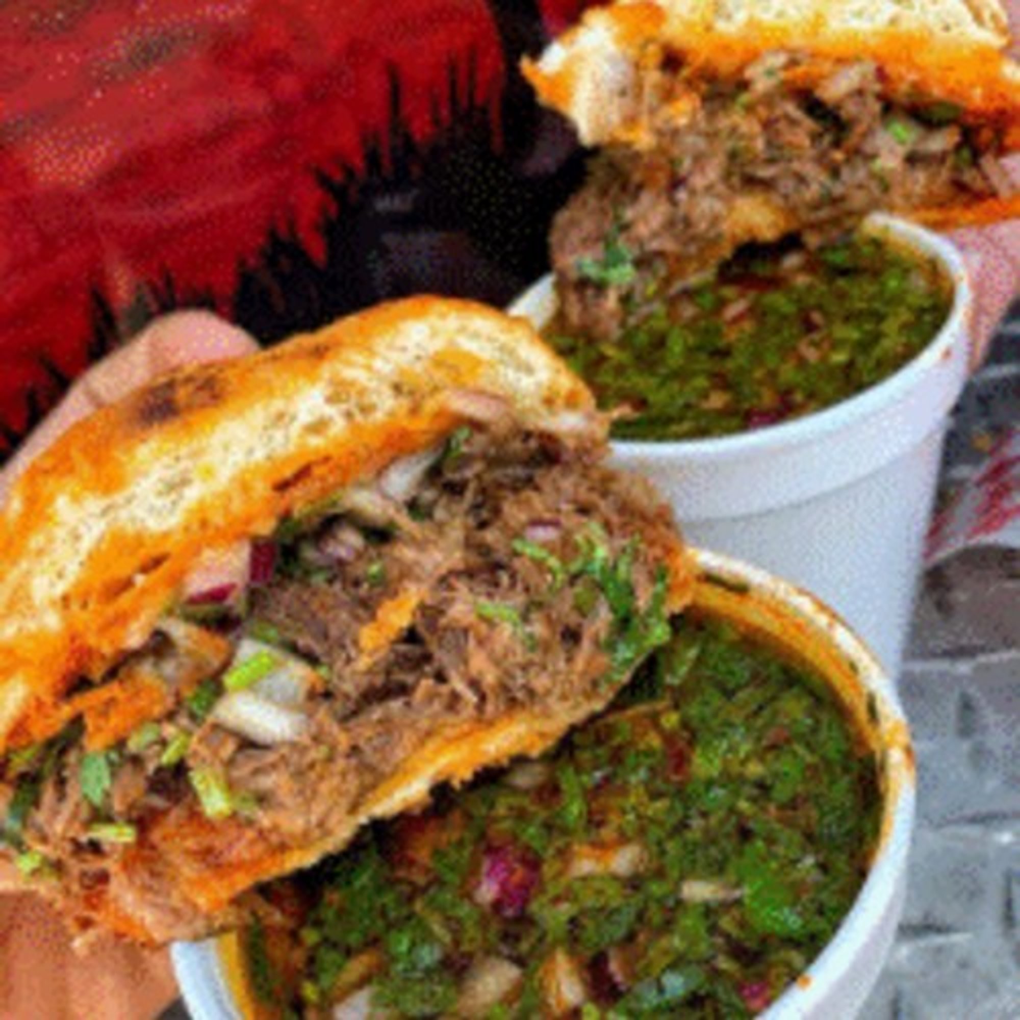Torta Birria with Consomé