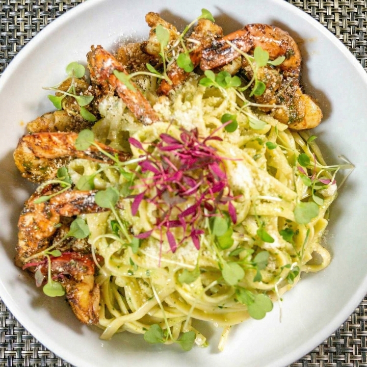 Shrimp Pesto Pasta