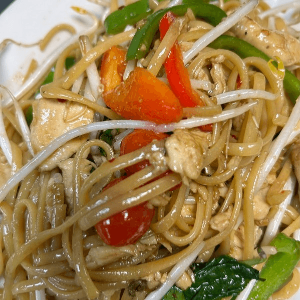 Spicy Basil Linguine