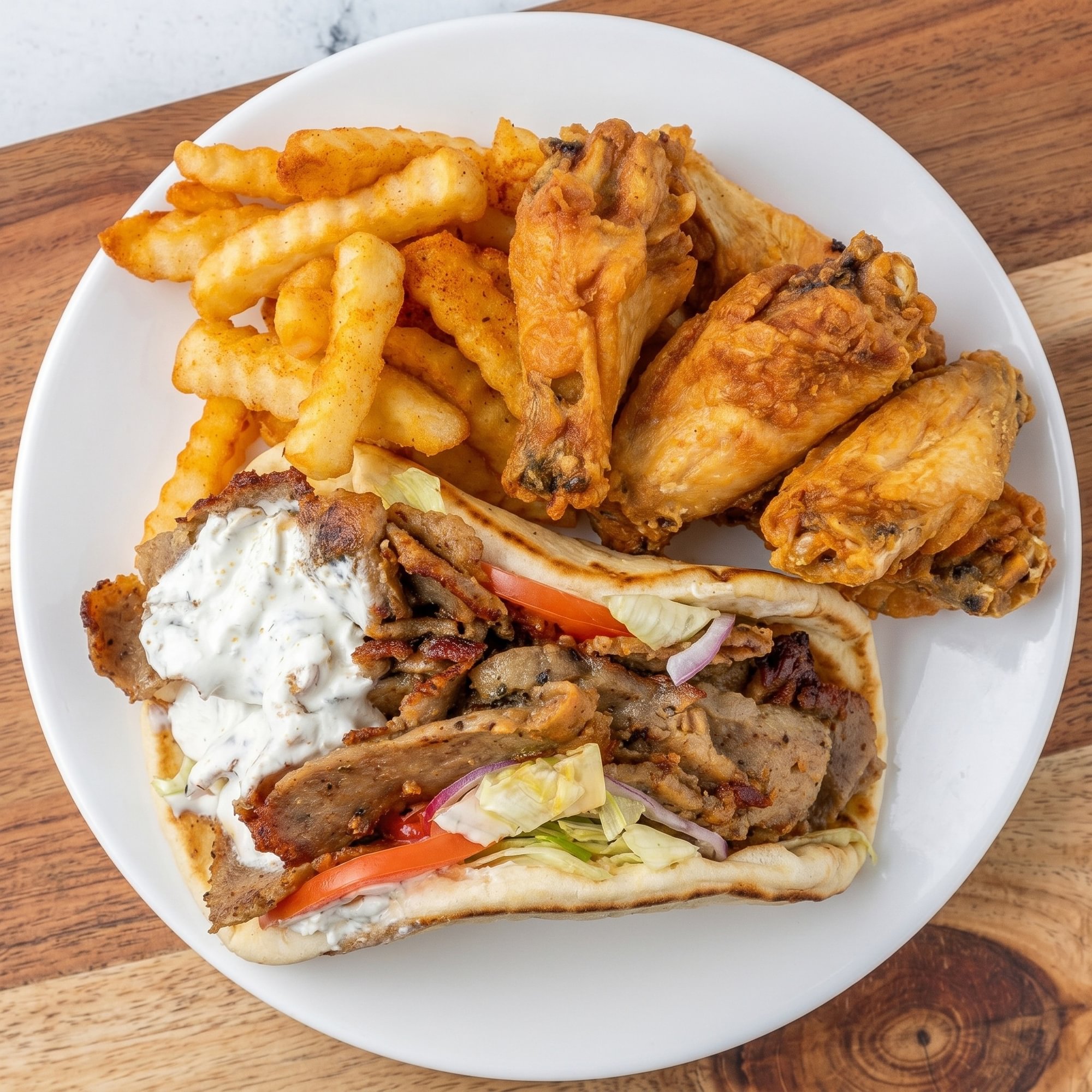 #5 Wings & Gyro
