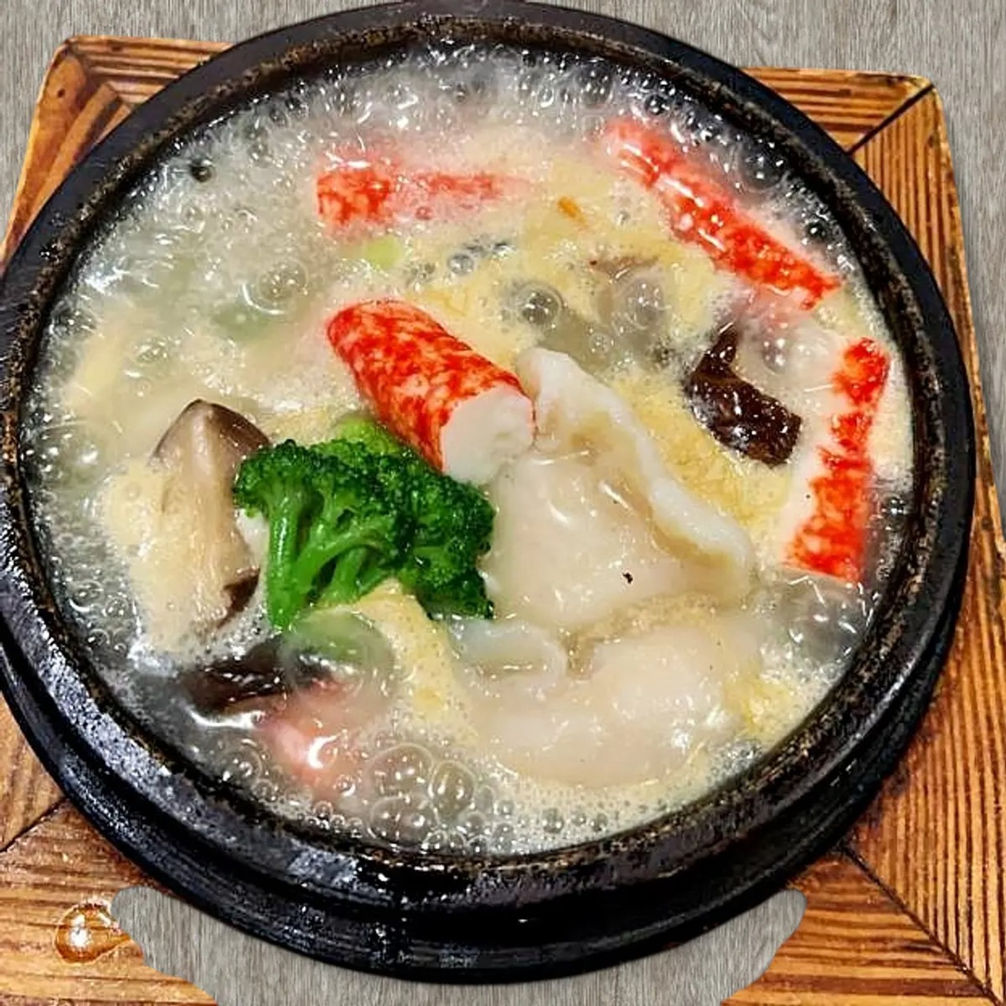 Stone Pot Seafood Tofu 海鲜石锅豆腐