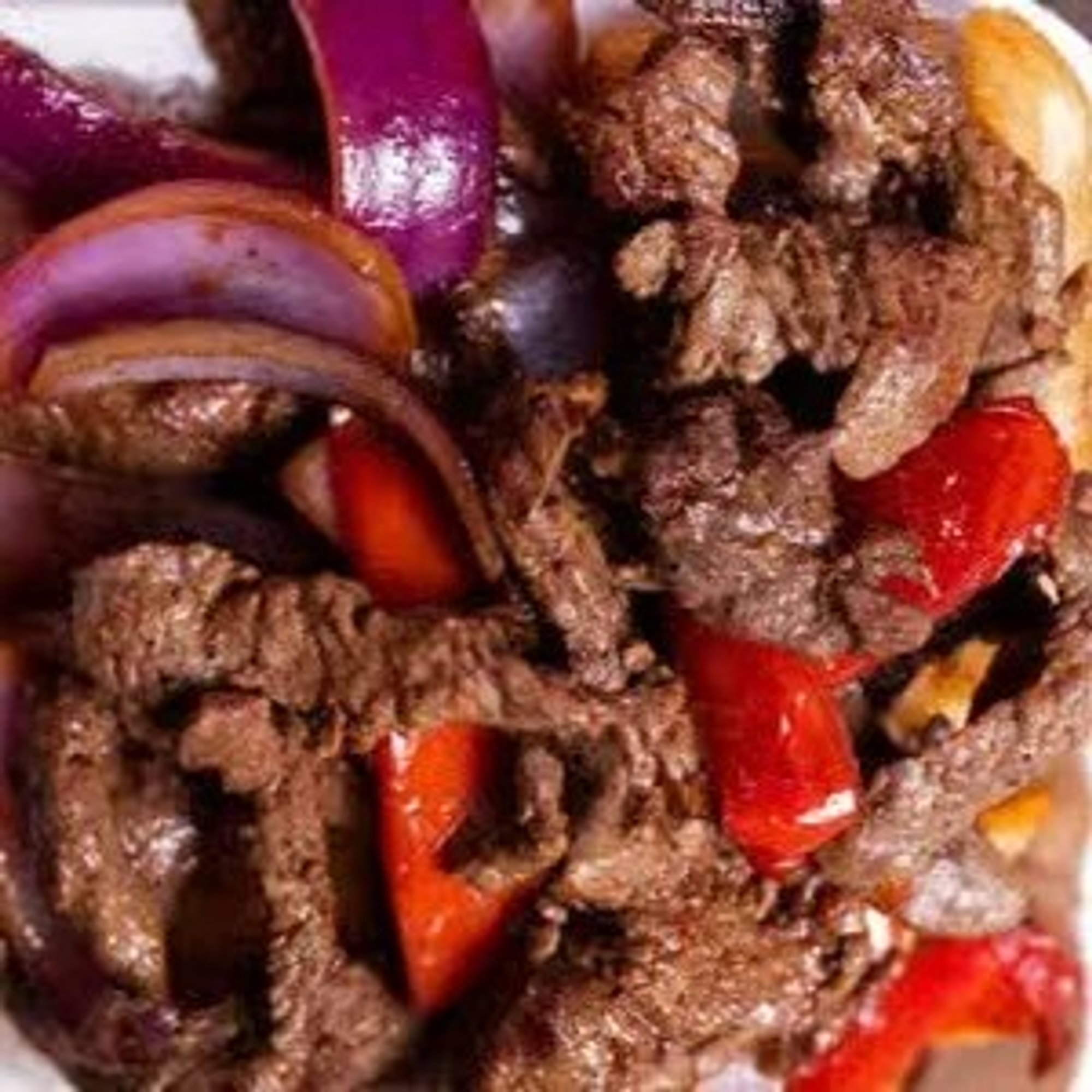 Lomo Saltado Sandwich Wrap