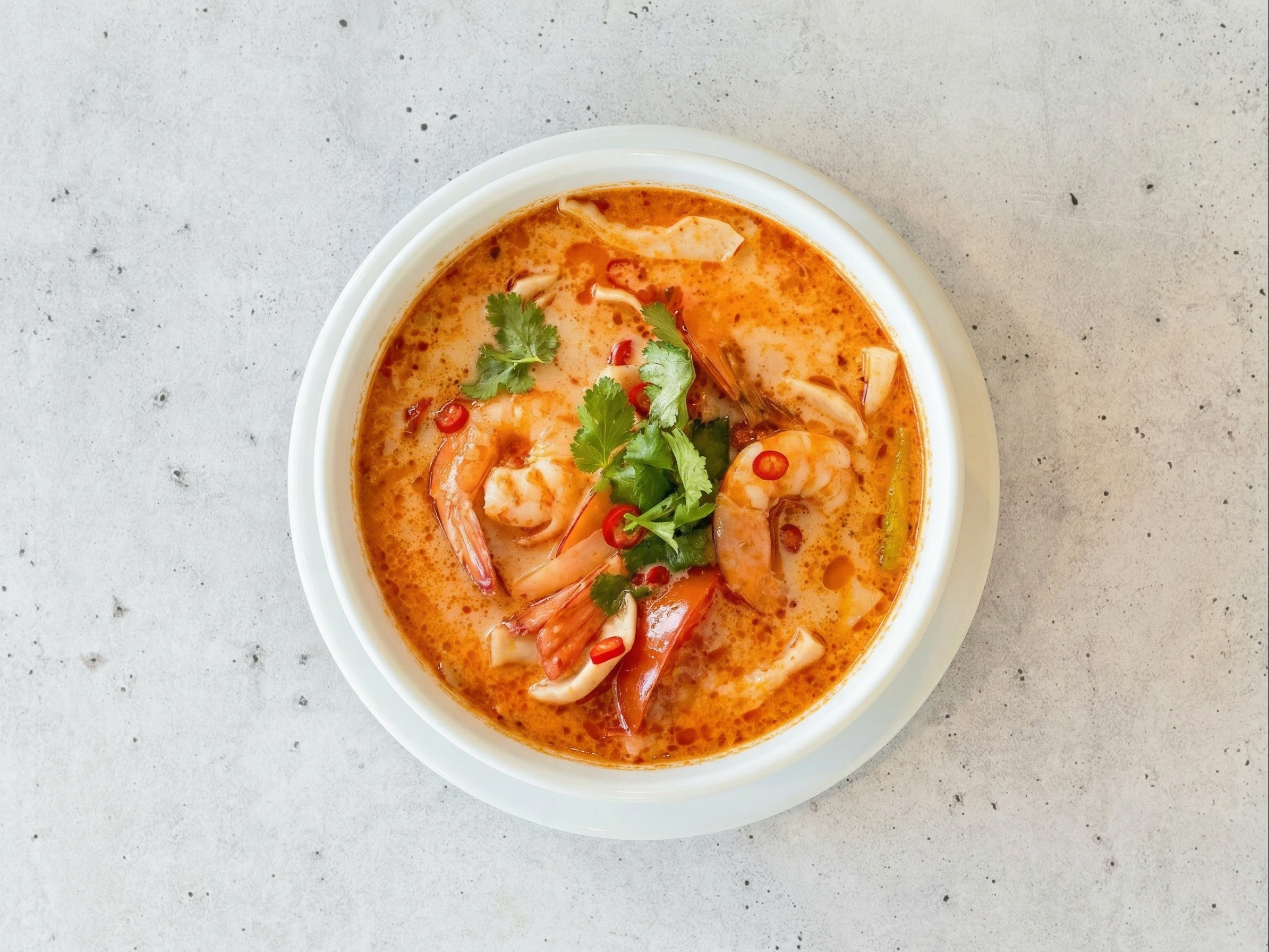 Tom Yum Kung (Shrimp Soup)
