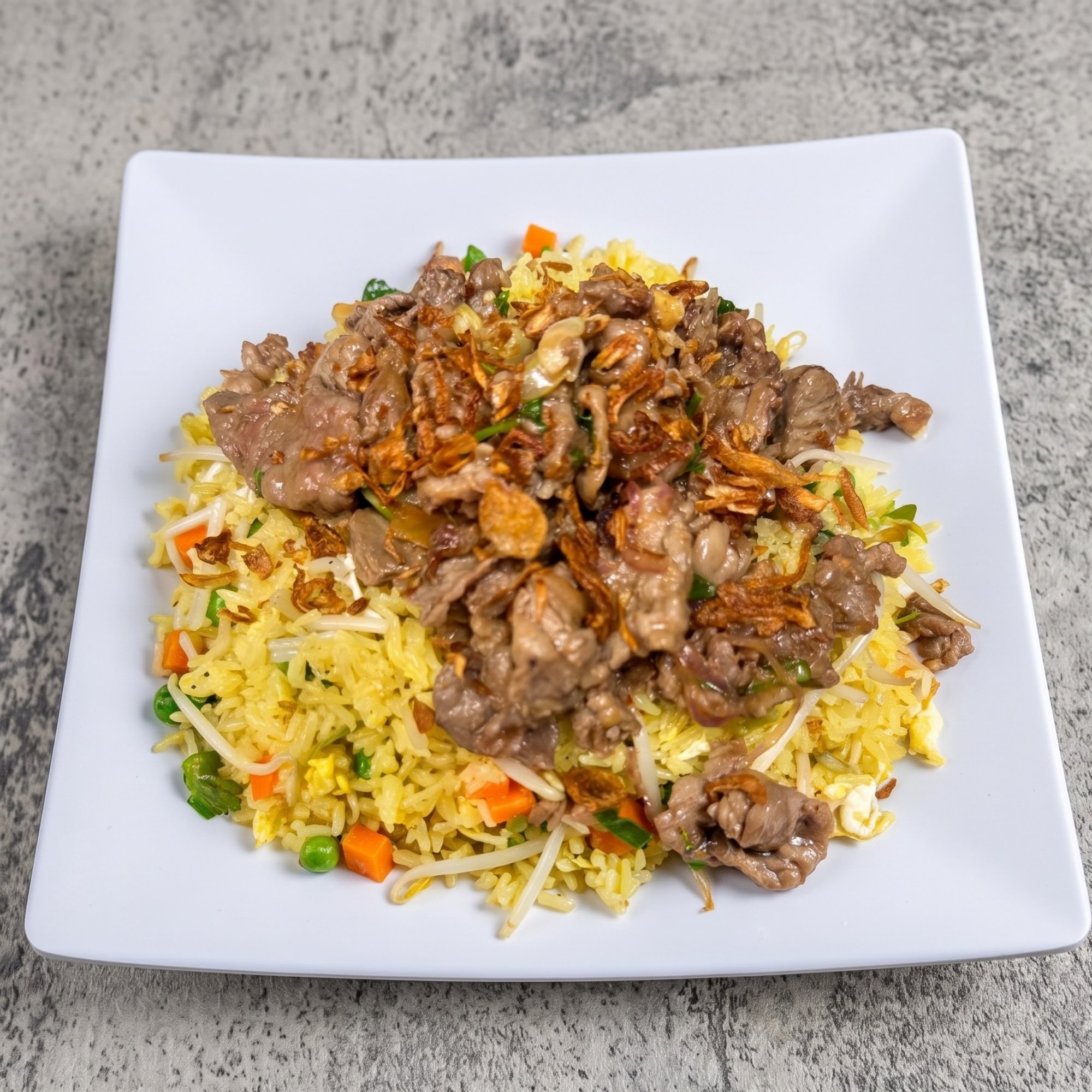 F6. Stir Fry Ribeye Fried Rice