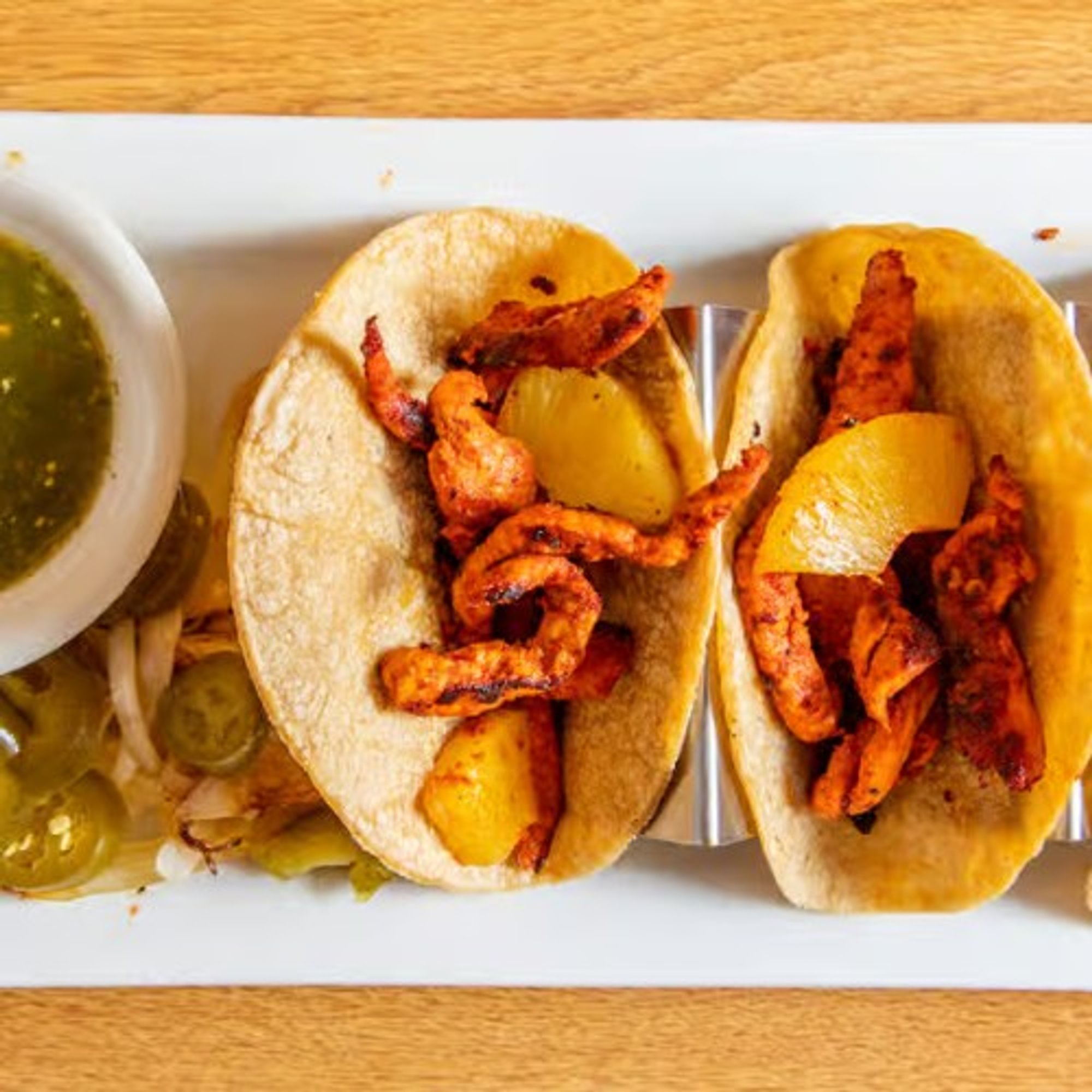 31D. Three Pieces Tacos Al Pastor