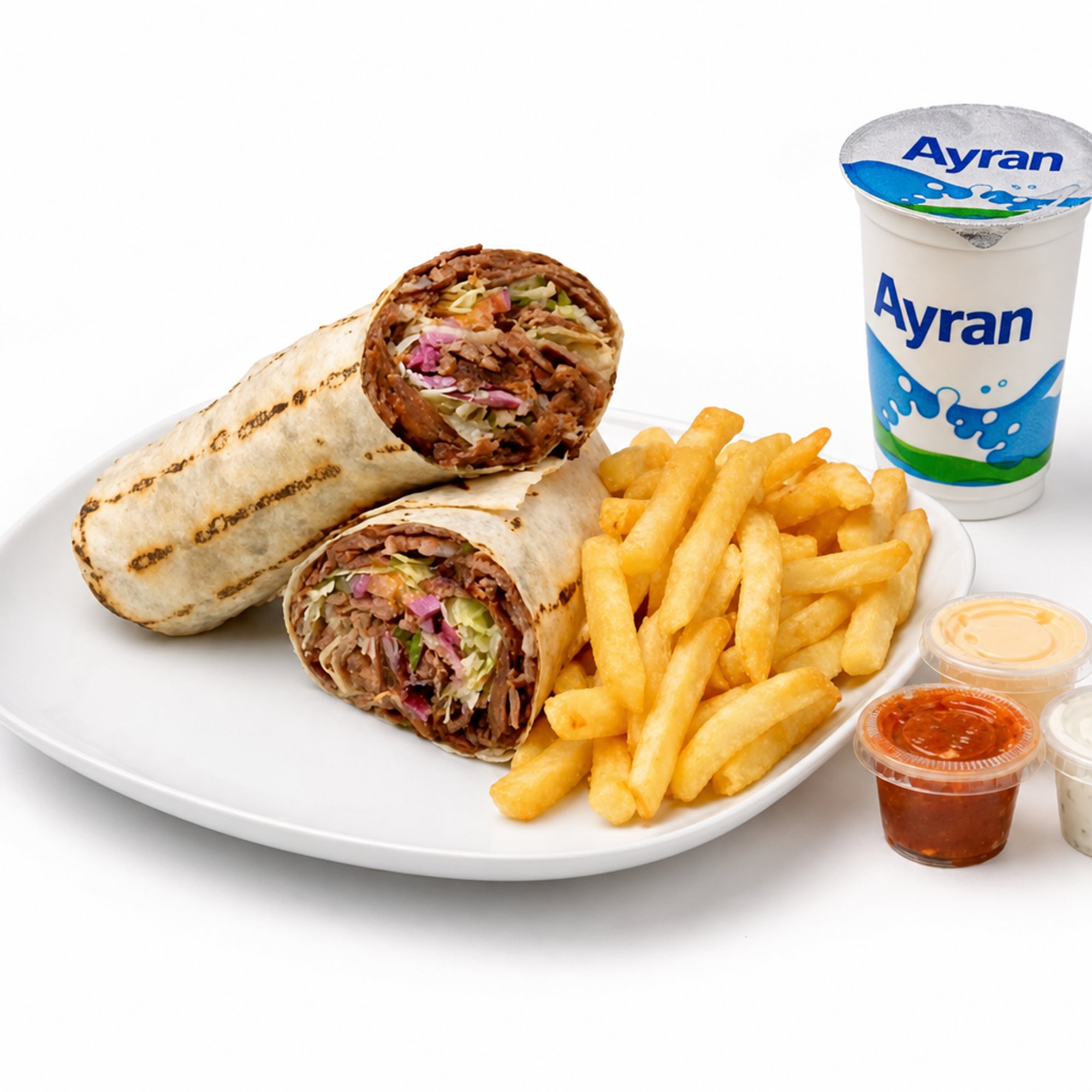 Mixed Wrap Combo with Ayran
