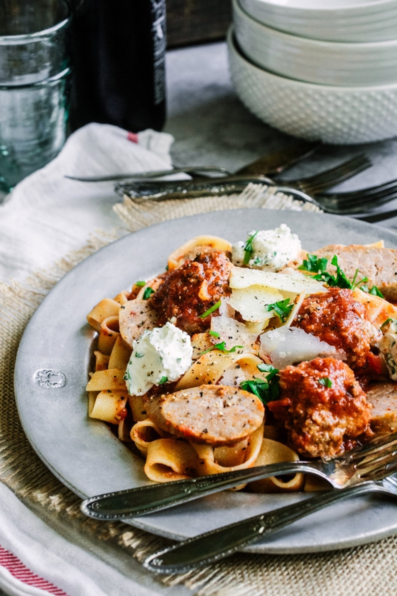 2 meatball 2 Sausage