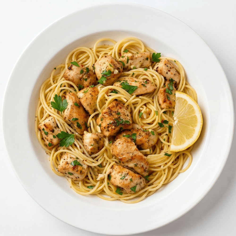 Scampi Chicken (Spaghetti)