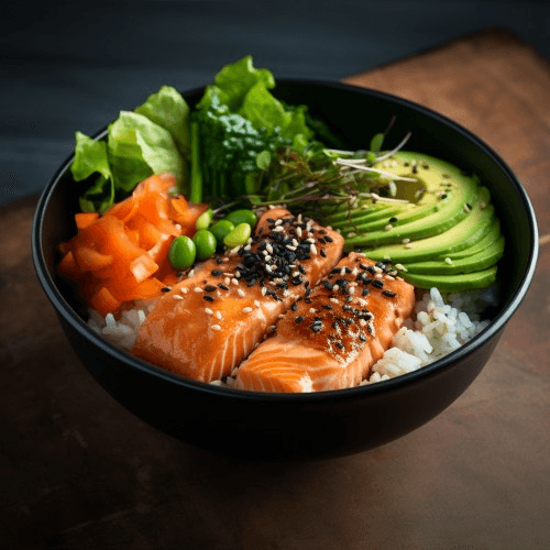 Teriyaki Salmon Bowl