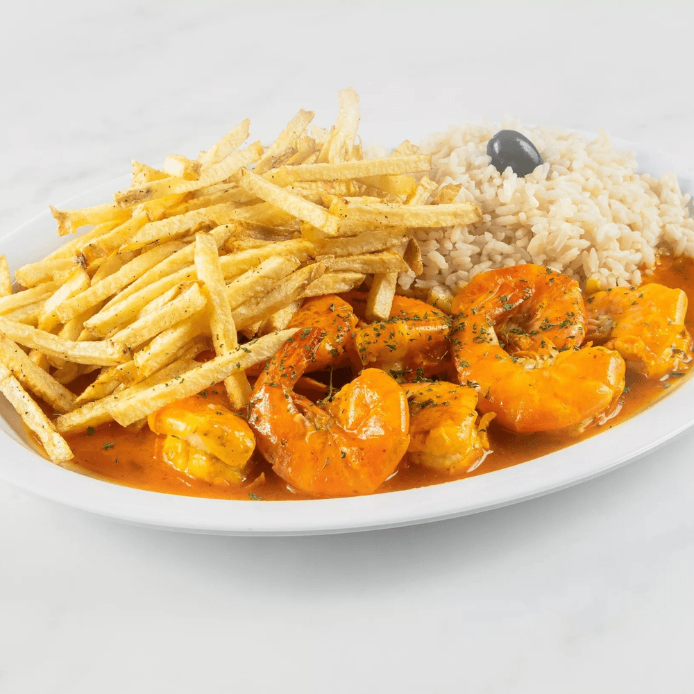 Jumbo shrimp Mozambique plate
