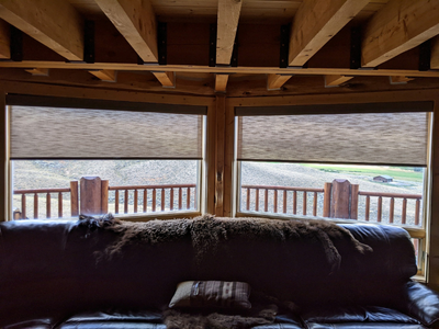 Roller Shades for a mountain home can be the perfect fit, and Budget Blinds of Rock Springs can help make that happen for you too.