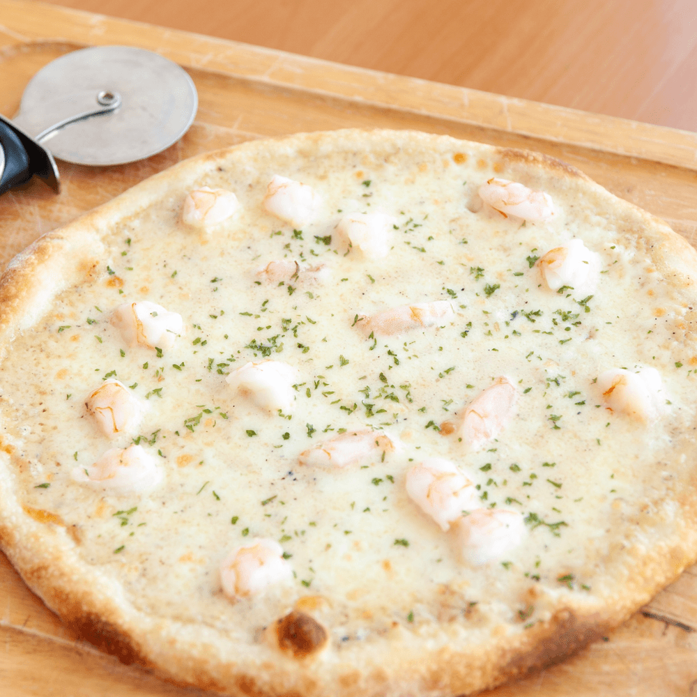 Shrimp Alfredo Pizza