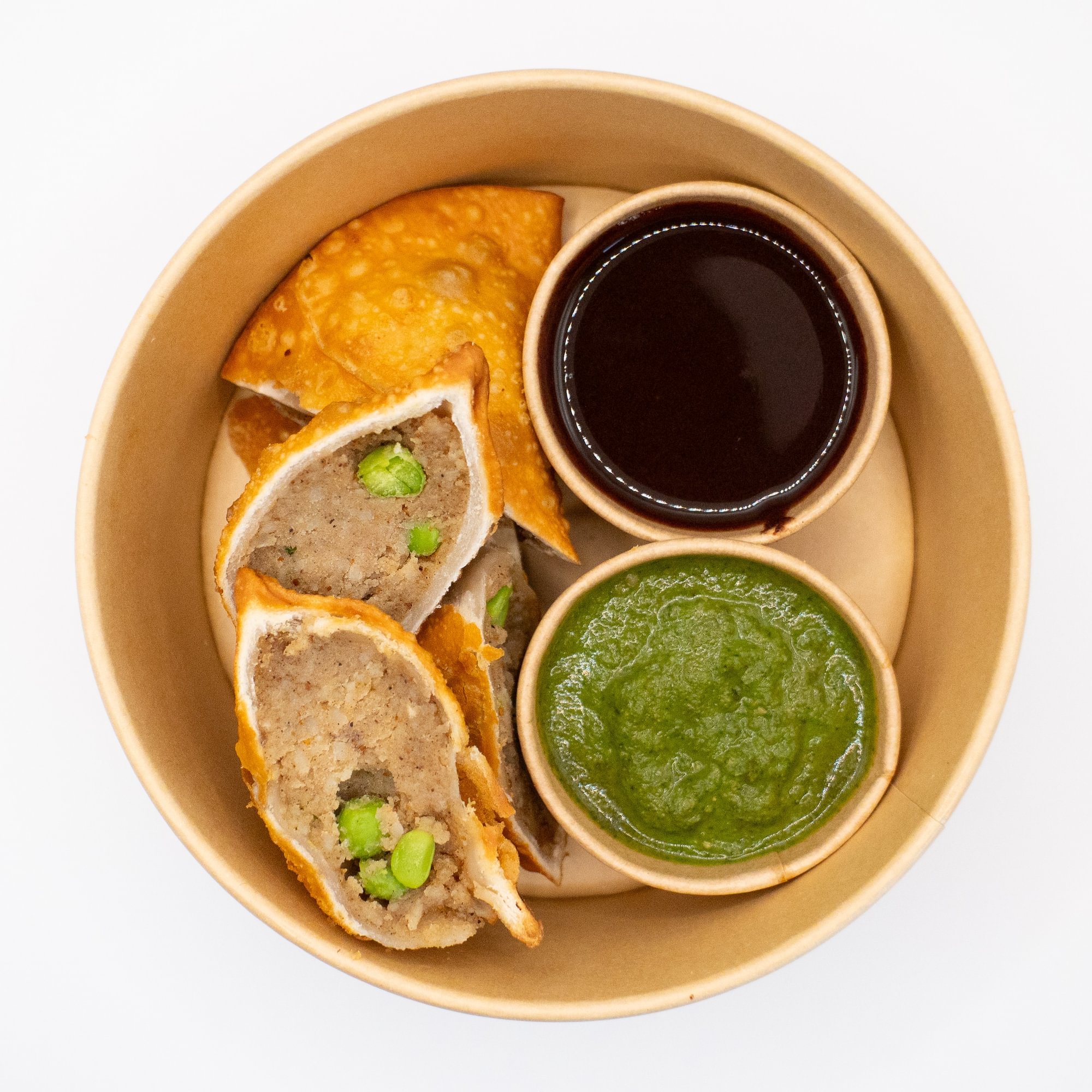 Spiced Potatoes & Peas Samosas
