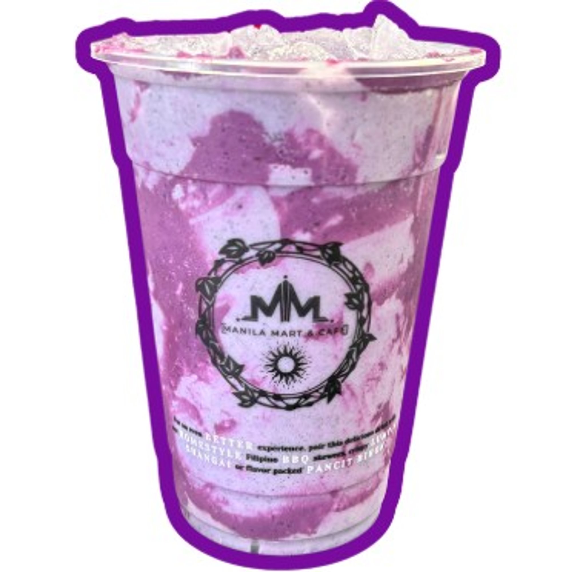 Ube Black Sesame Milk Tea