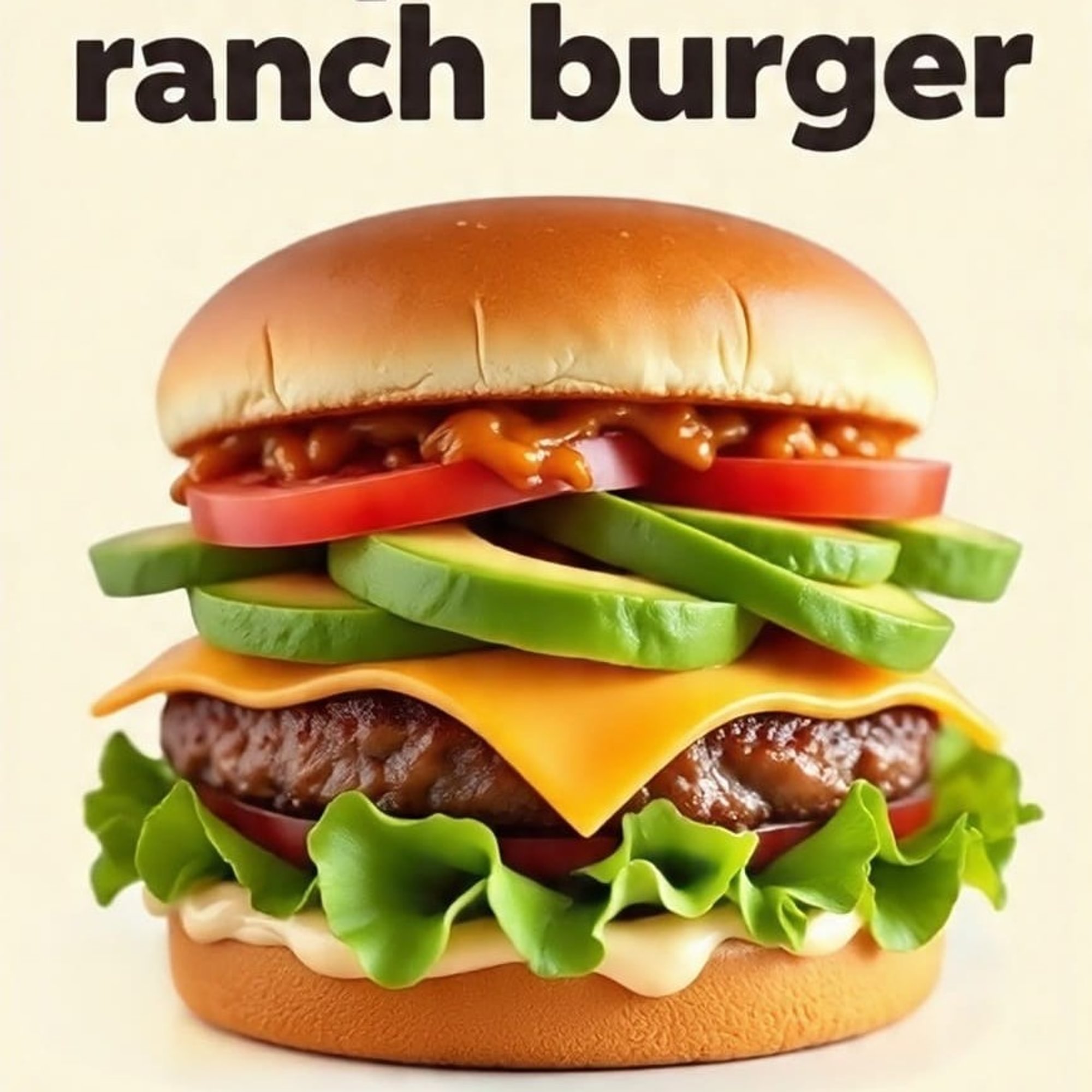 Chipottle ranch burger