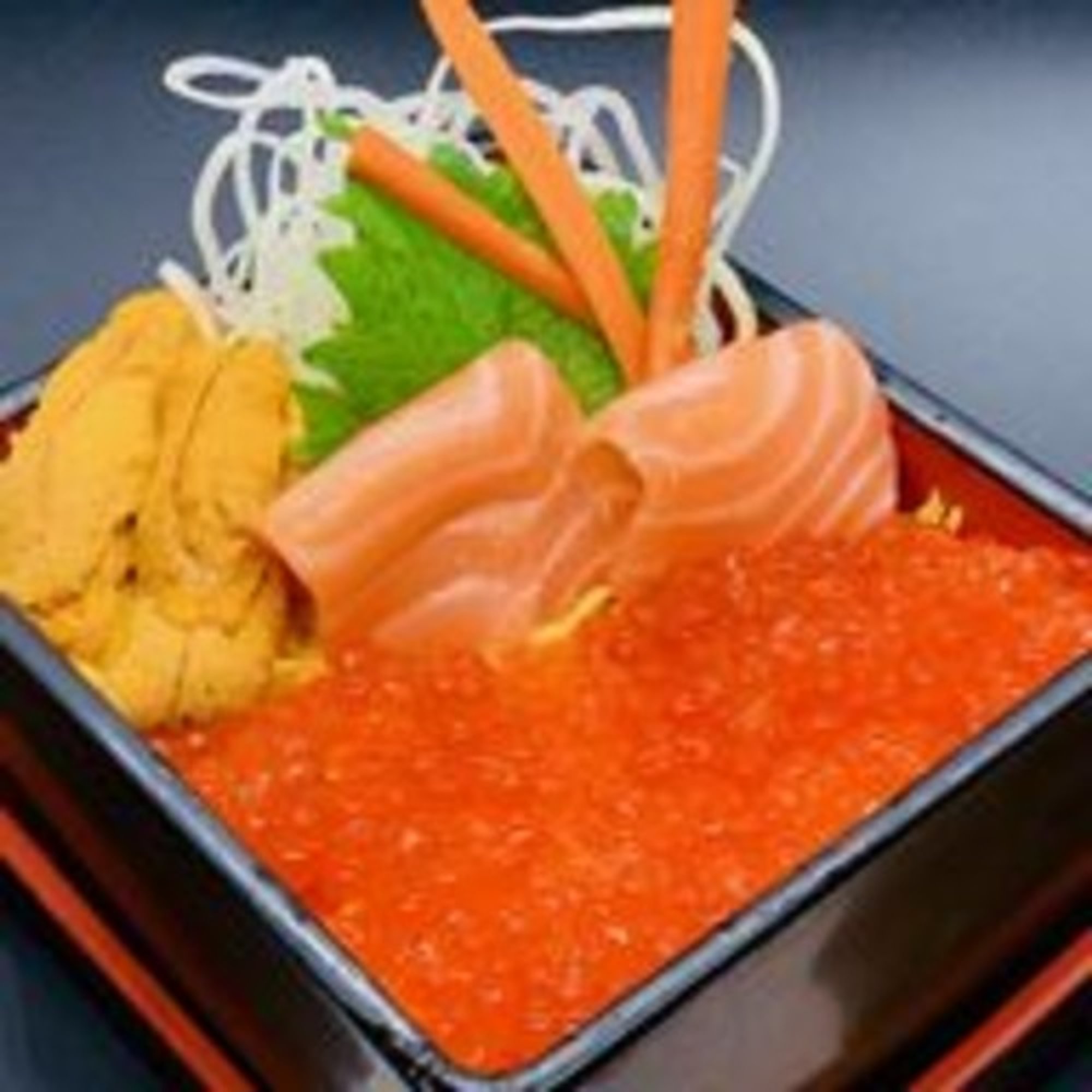 Magnificent Trio Bowl - Uni / Salmon / Ikura (salmon roe)