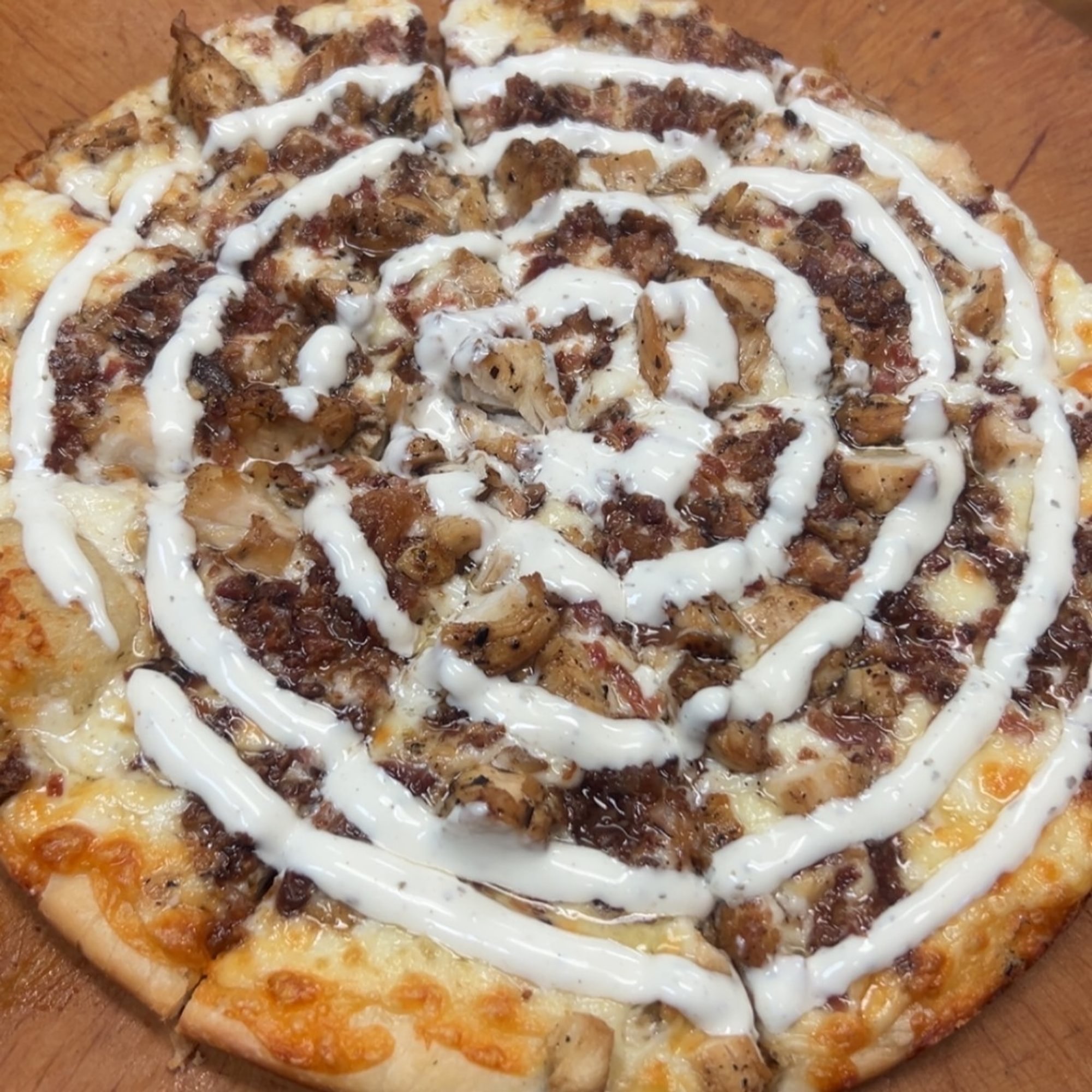 Chicken Bacon Ranch Gourmet Pizza