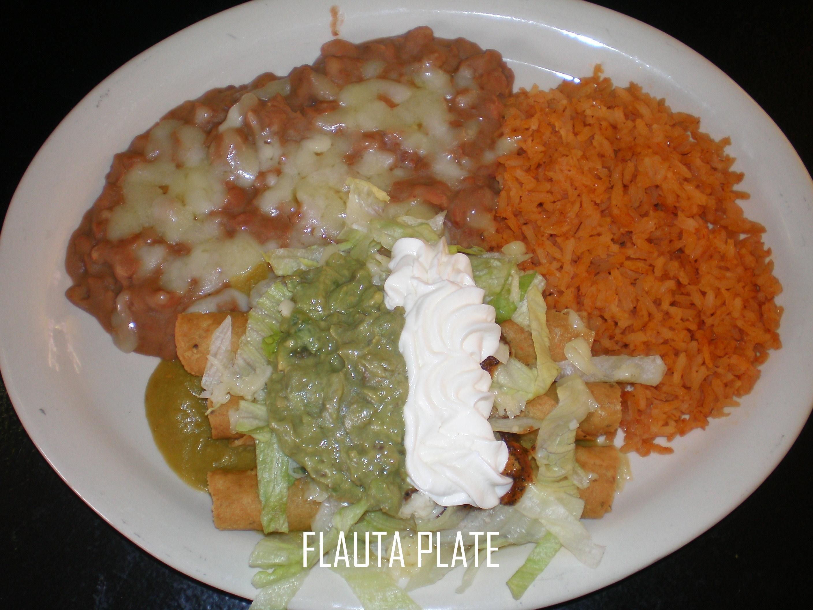 3 Beef or Chicken Flautas Combo