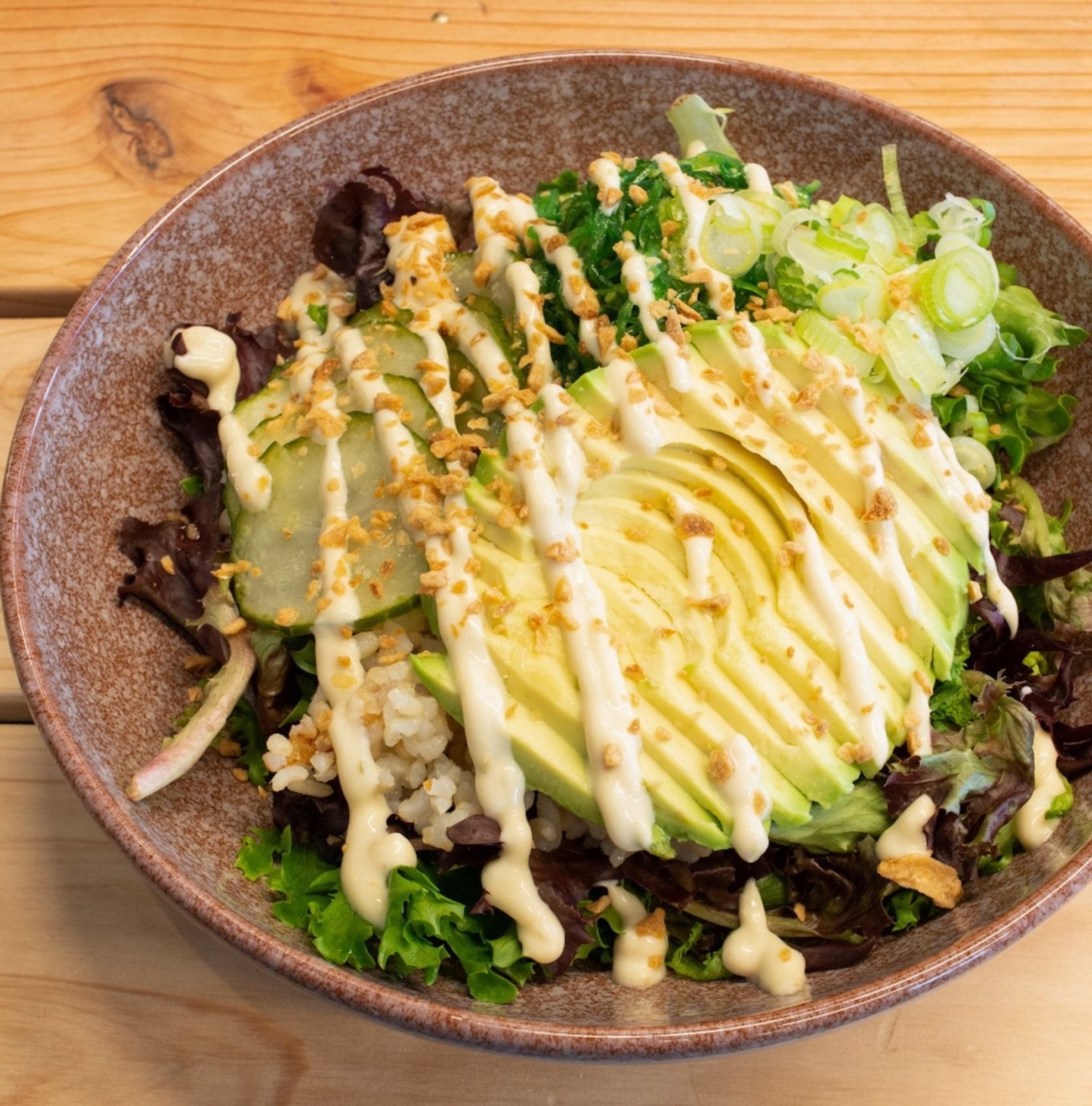 Wax off poke bowl (vegan)