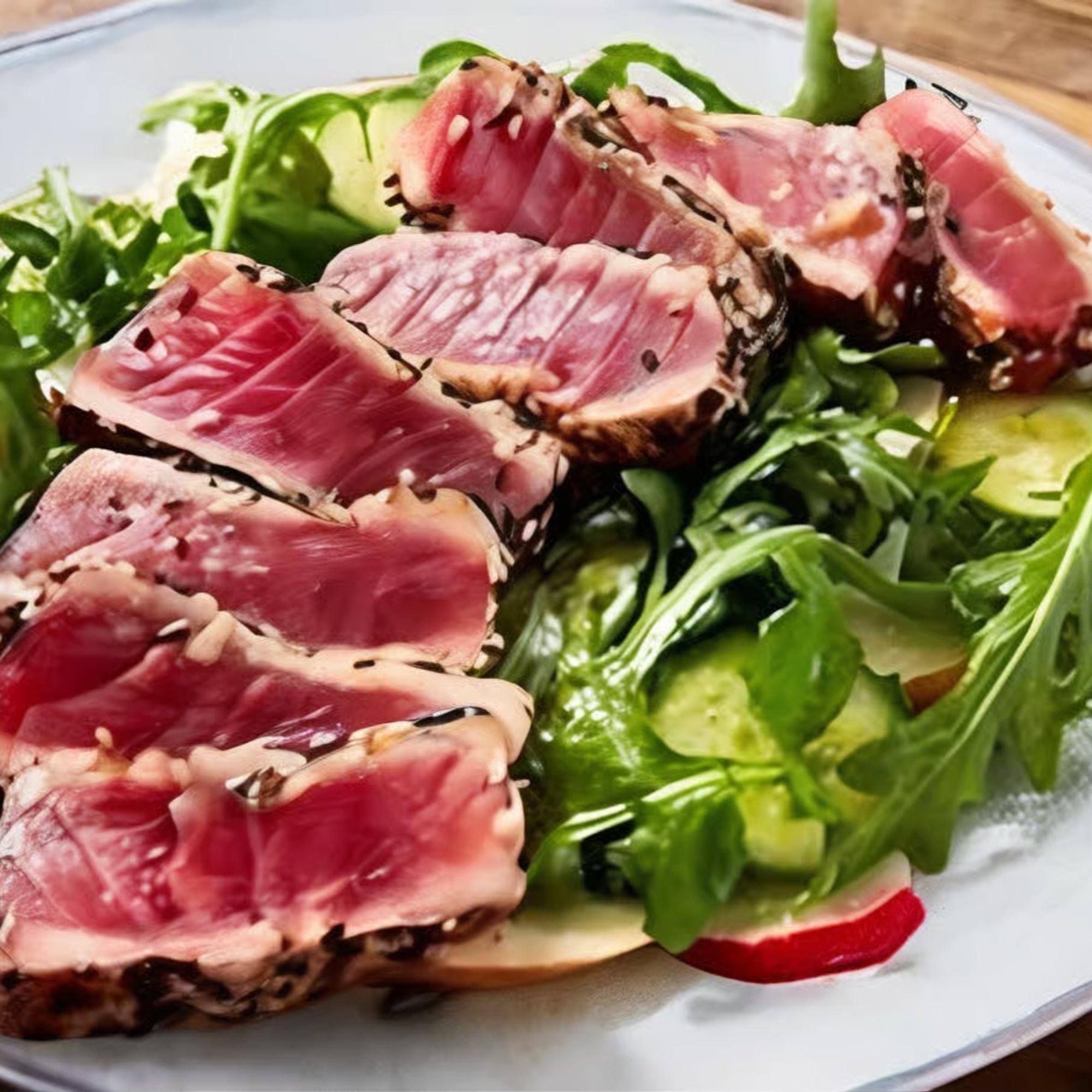 Ahi Tuna Steak Salad
