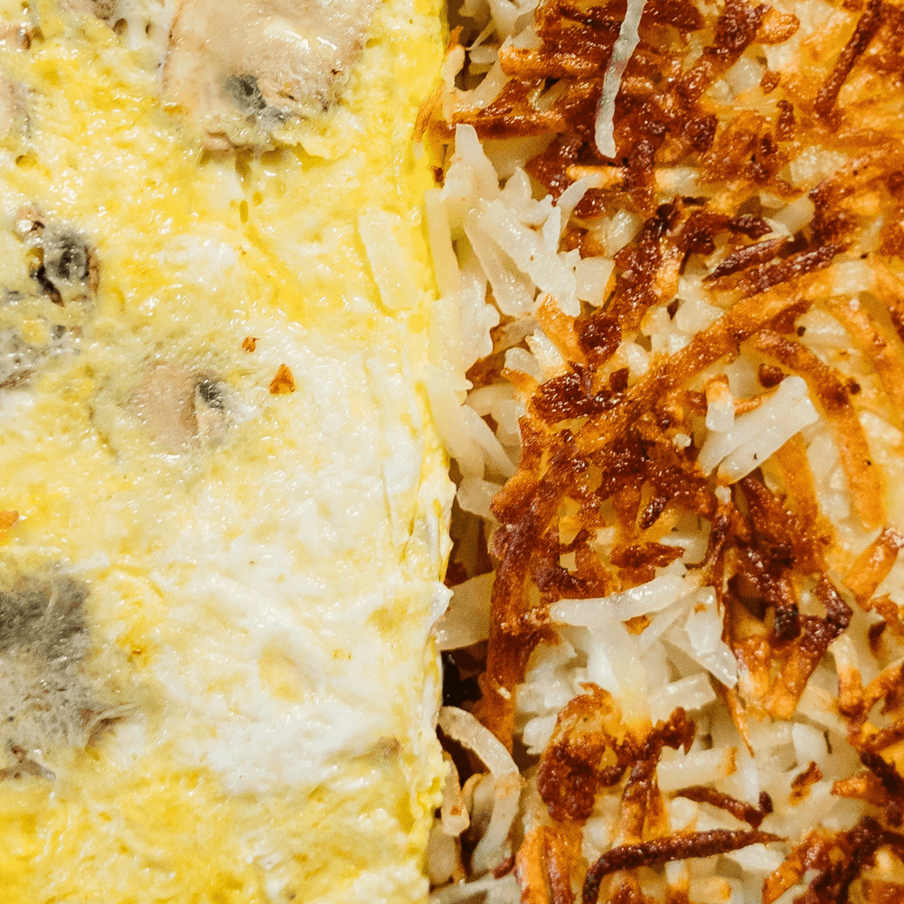 Mushroom & Swiss Omelette