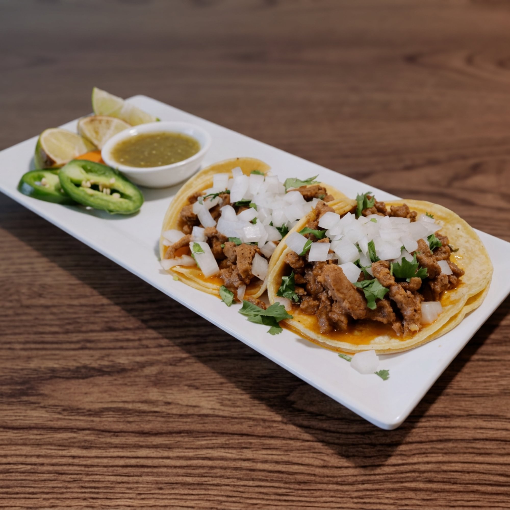 2 Soft Chicken Tacos Plate