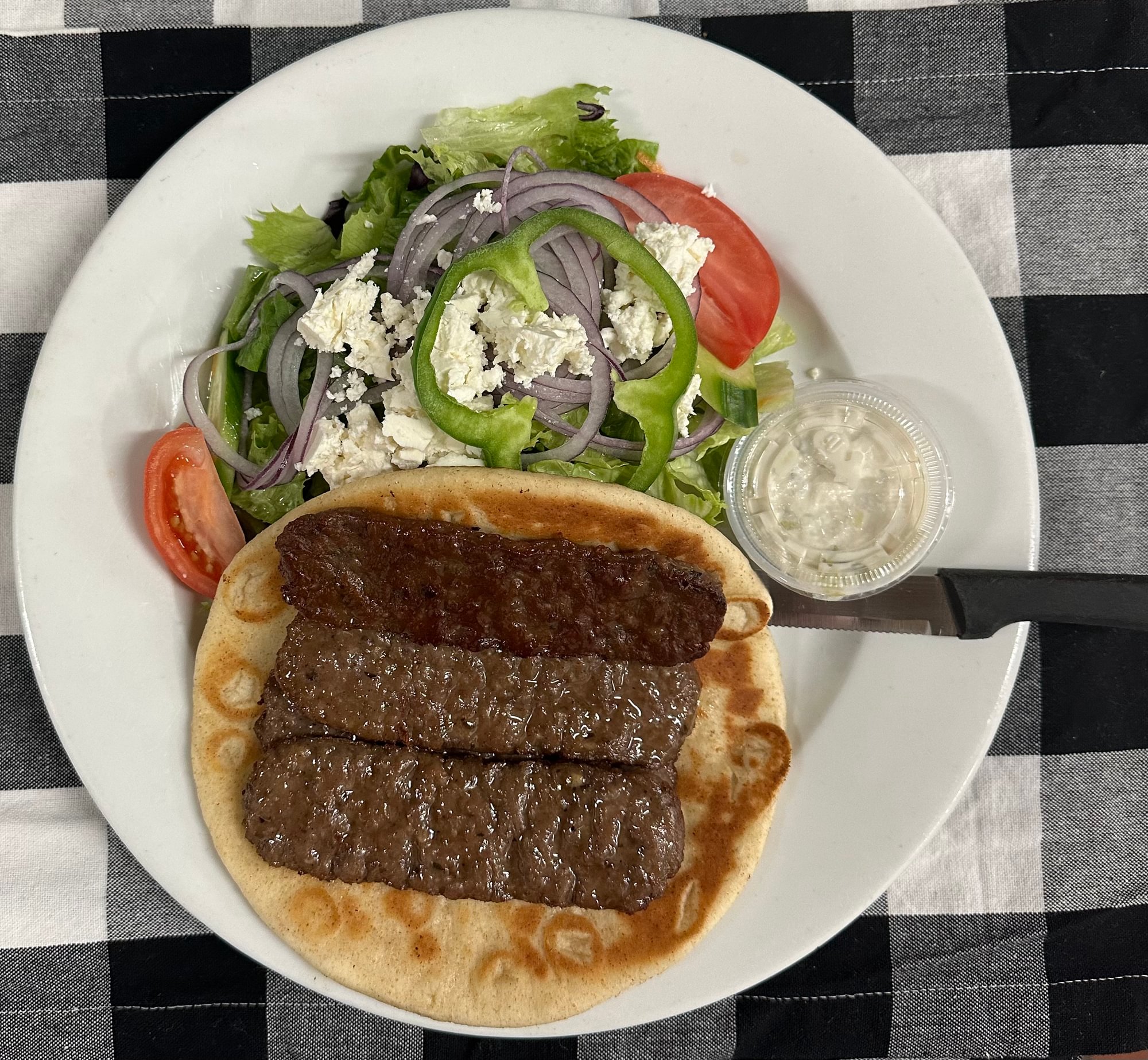 Gyro With Greek Salad