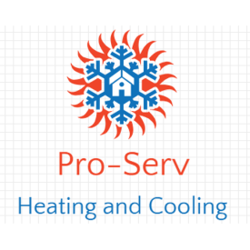 Pro-Serv Heating and Cooling Logo