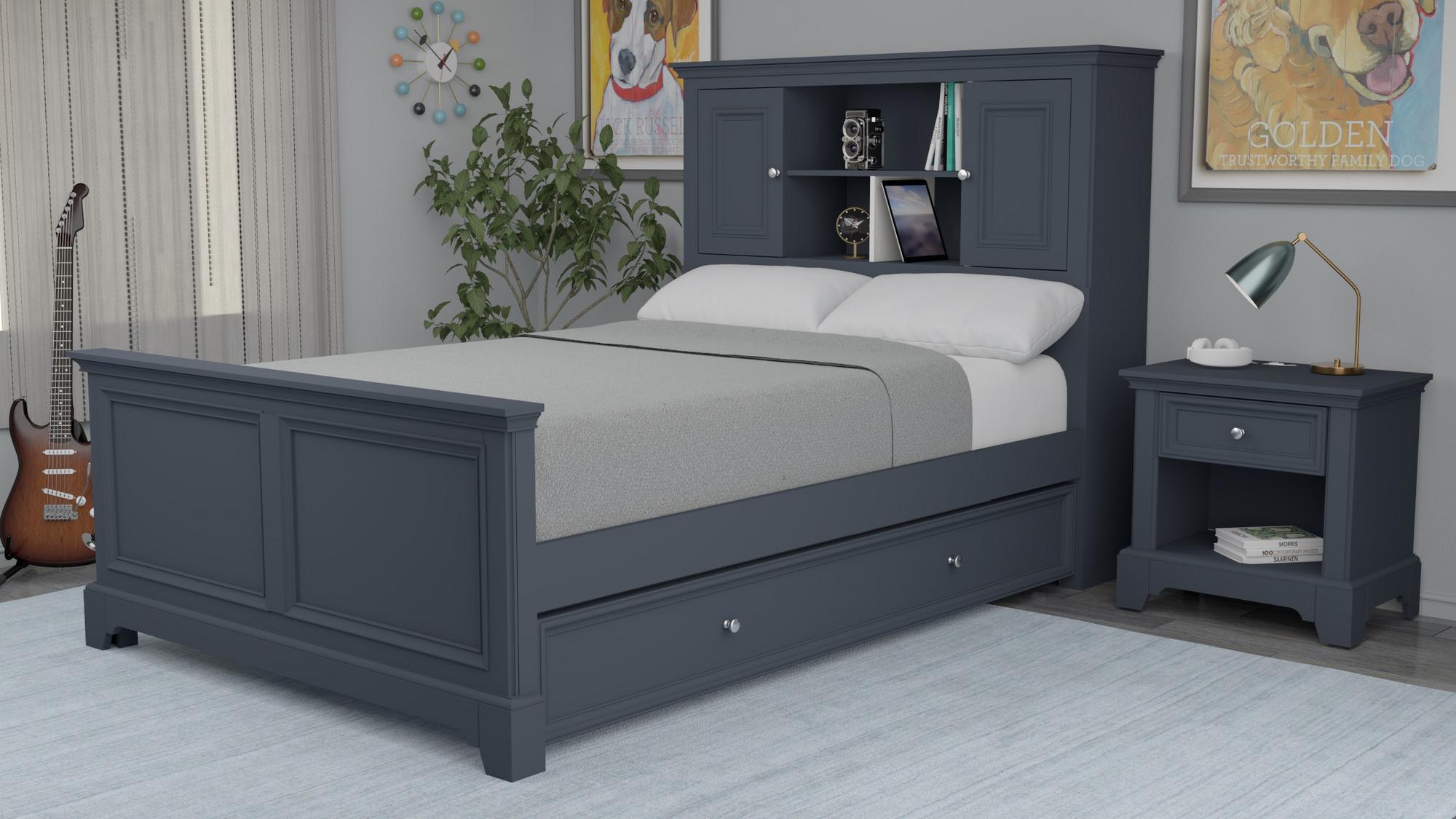 Full Youth Belmar Bed w/Trundle, Nightstand