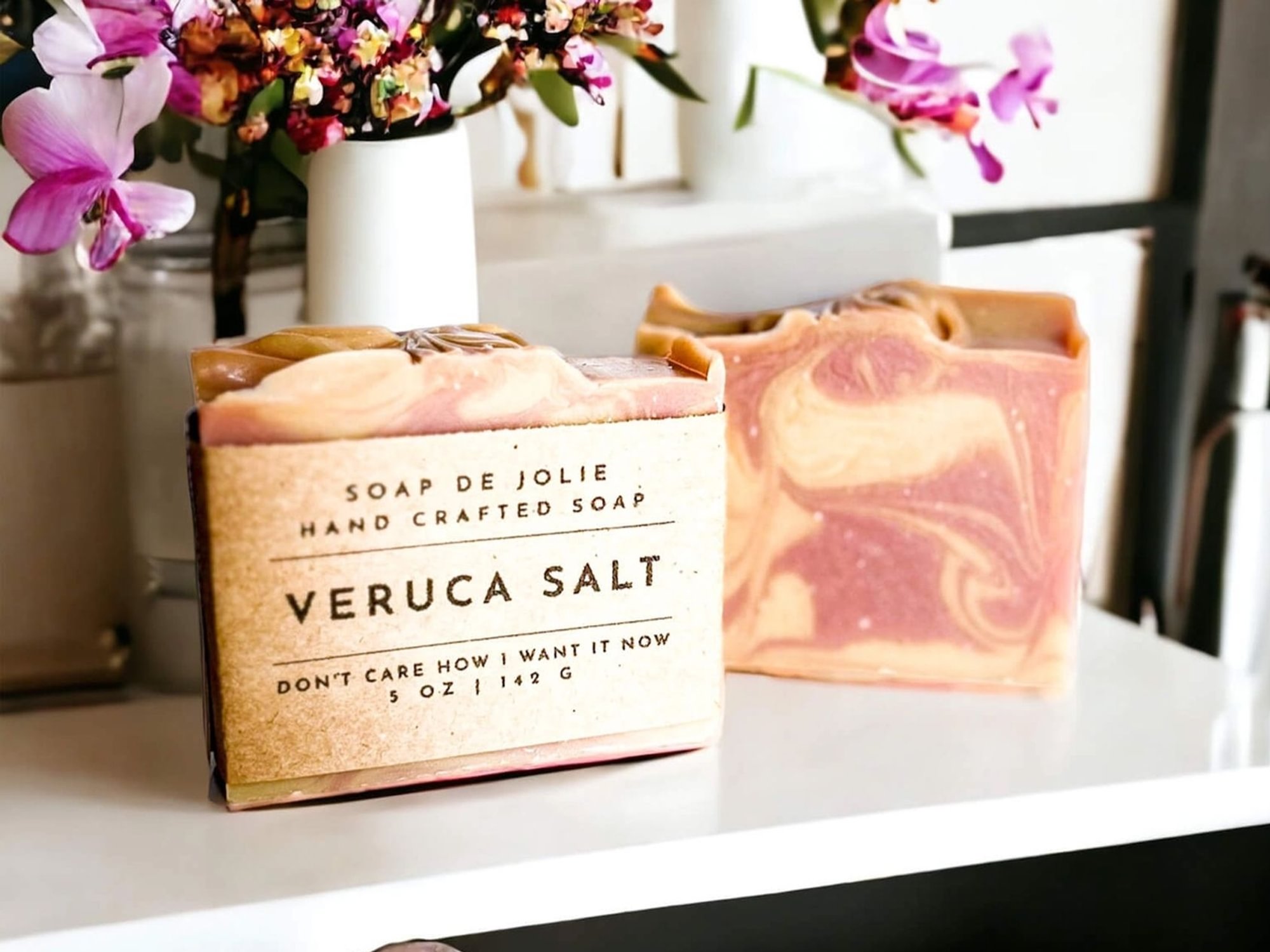 Veruca Salt_ (Sea Salt & Orchid) Cold Process Soap