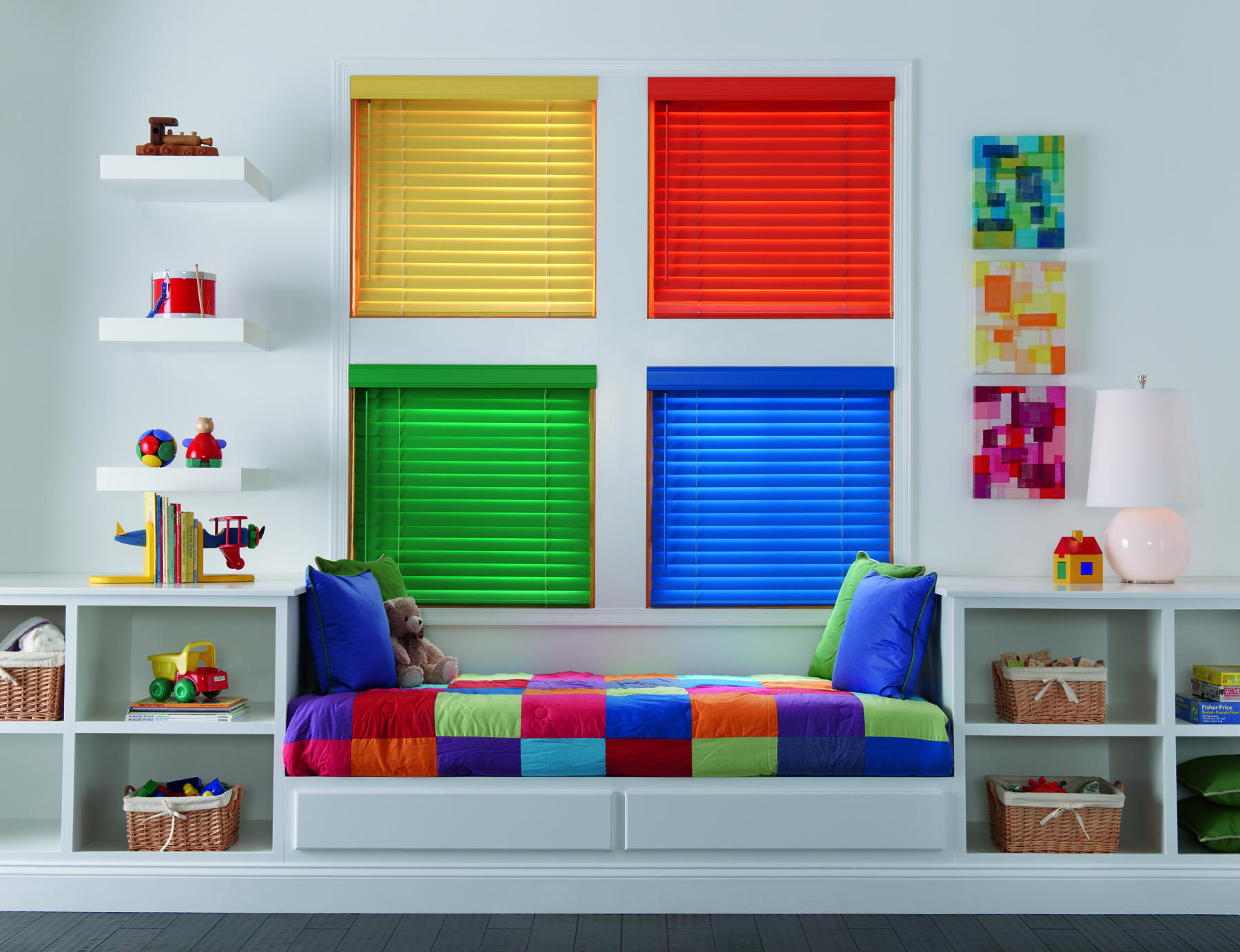 Custom blinds - one in every color? Yah. We can do that!