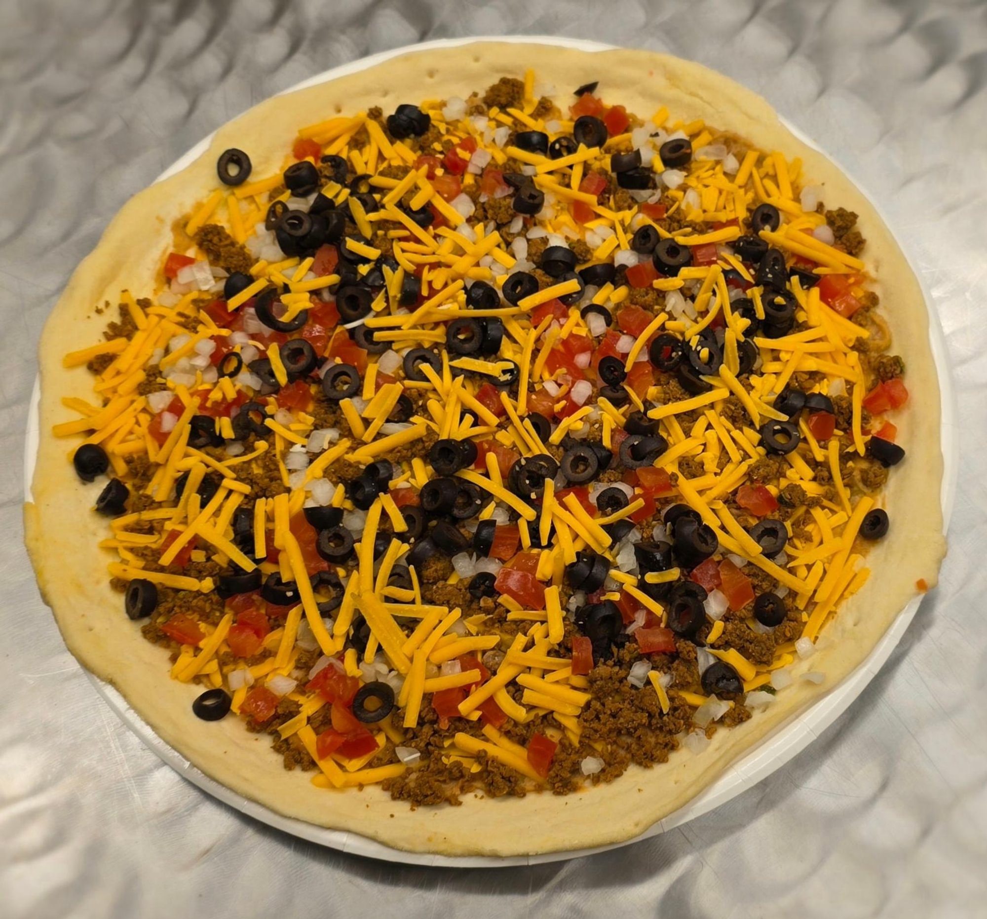 Miner's Taco Pizza