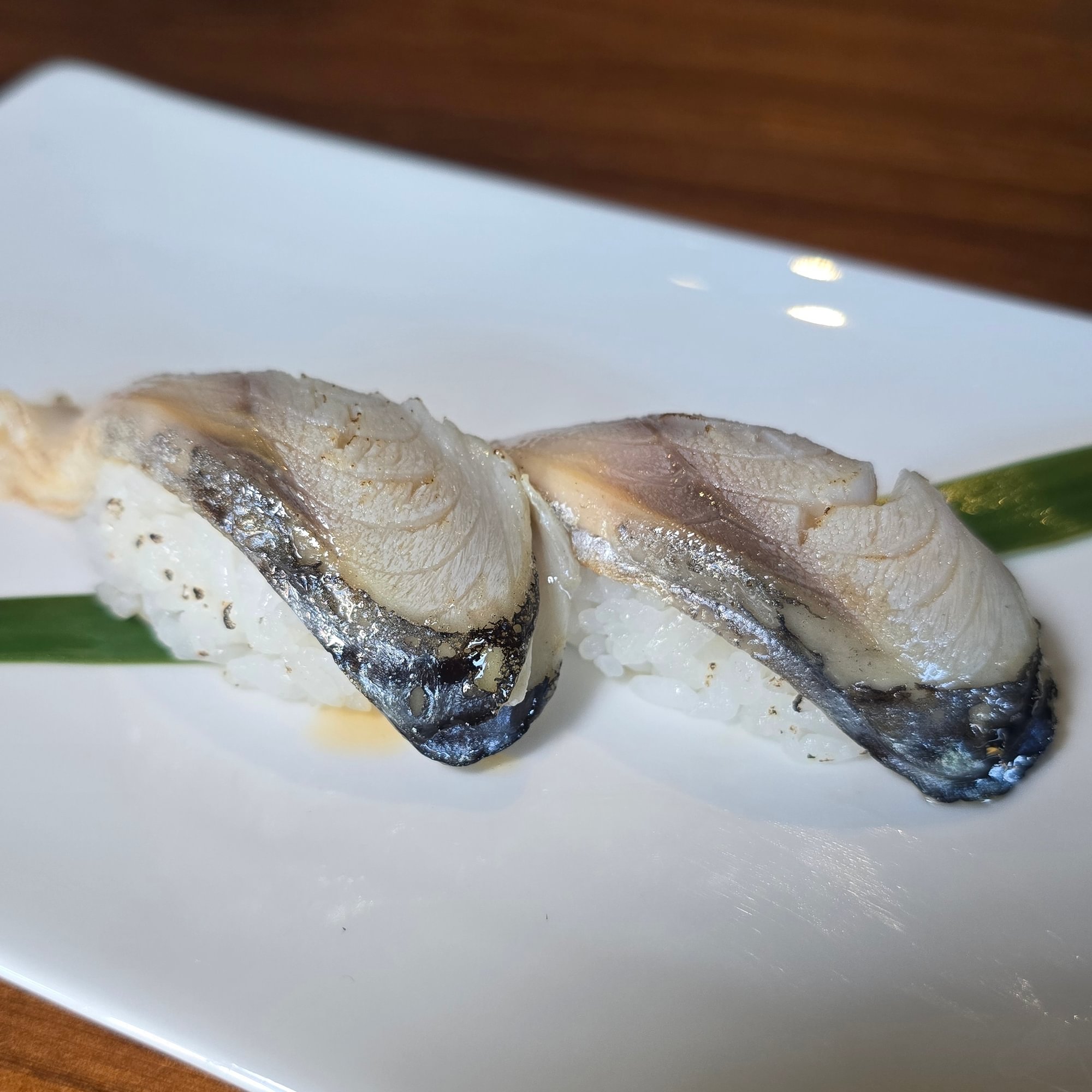 Mackerel Sushi (Seared)