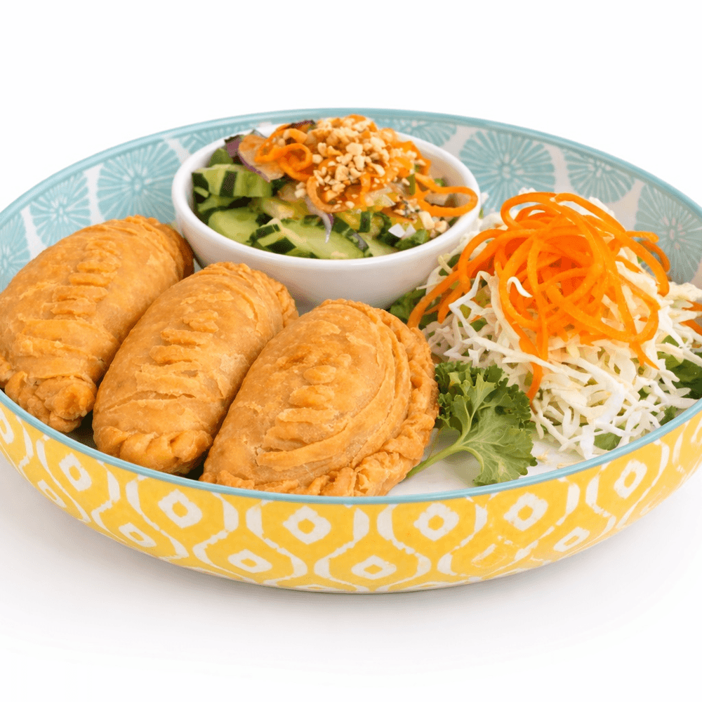 Vegetarian Spiral Curry Puffs