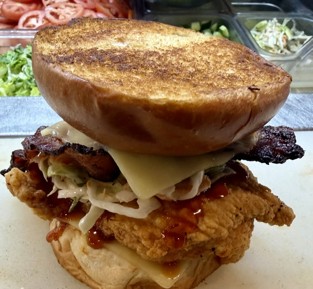 Bourbon Chicken Sandwich