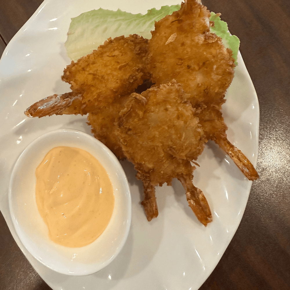 Butterfly coconut shrimp