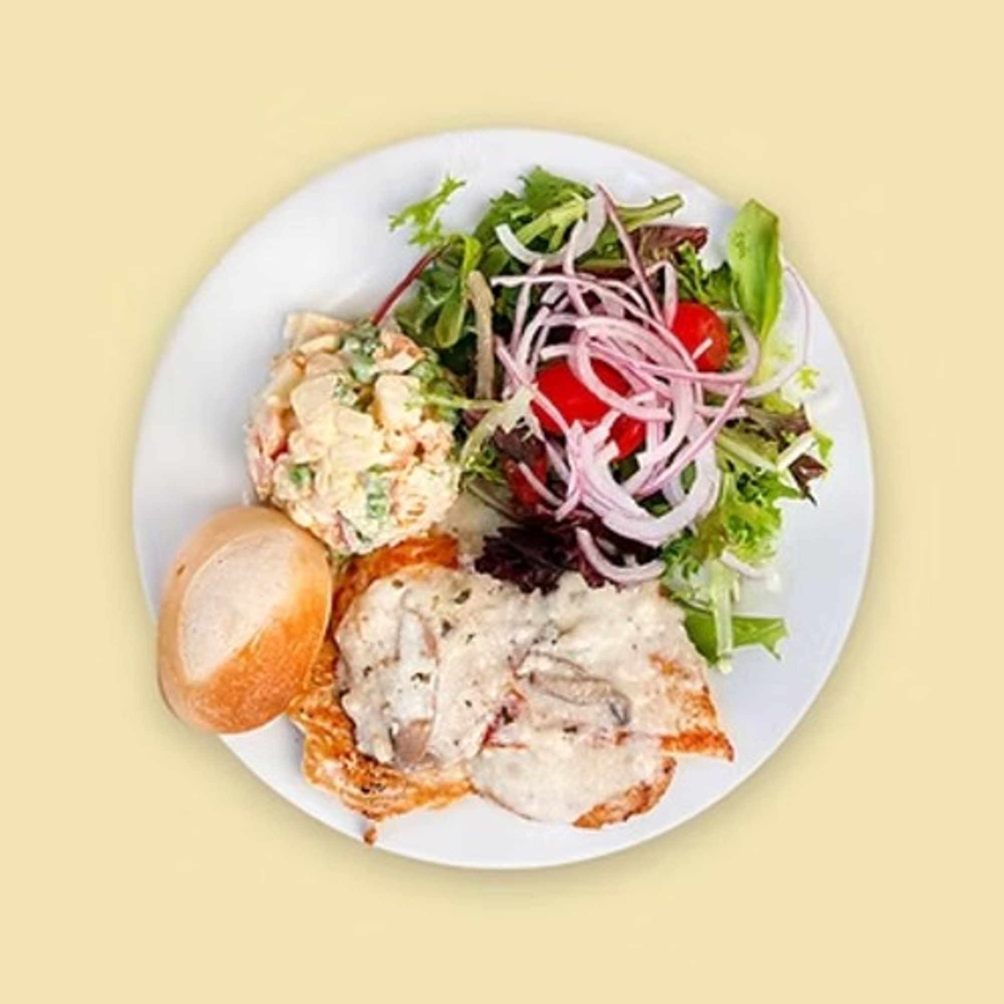 Breast with Mushroom Sauce