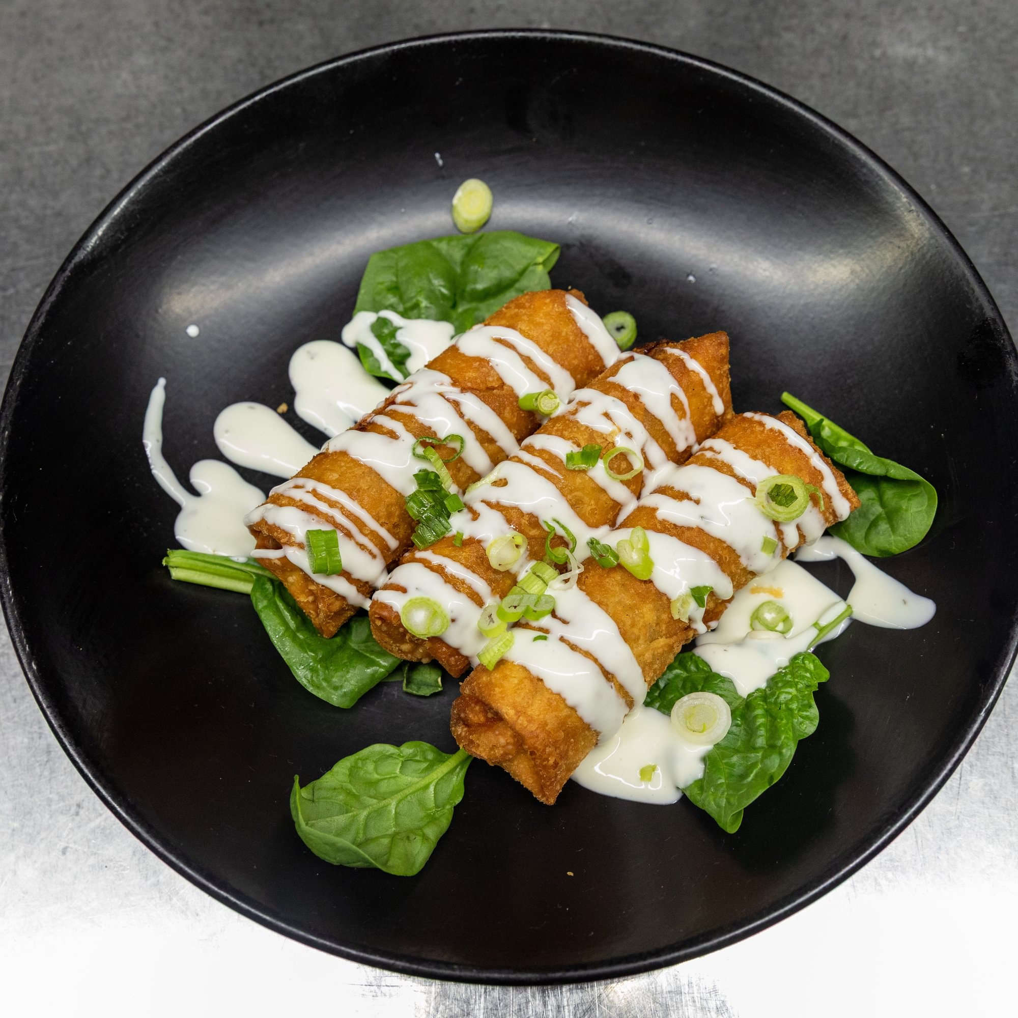 Buffalo Chicken Egg Rolls