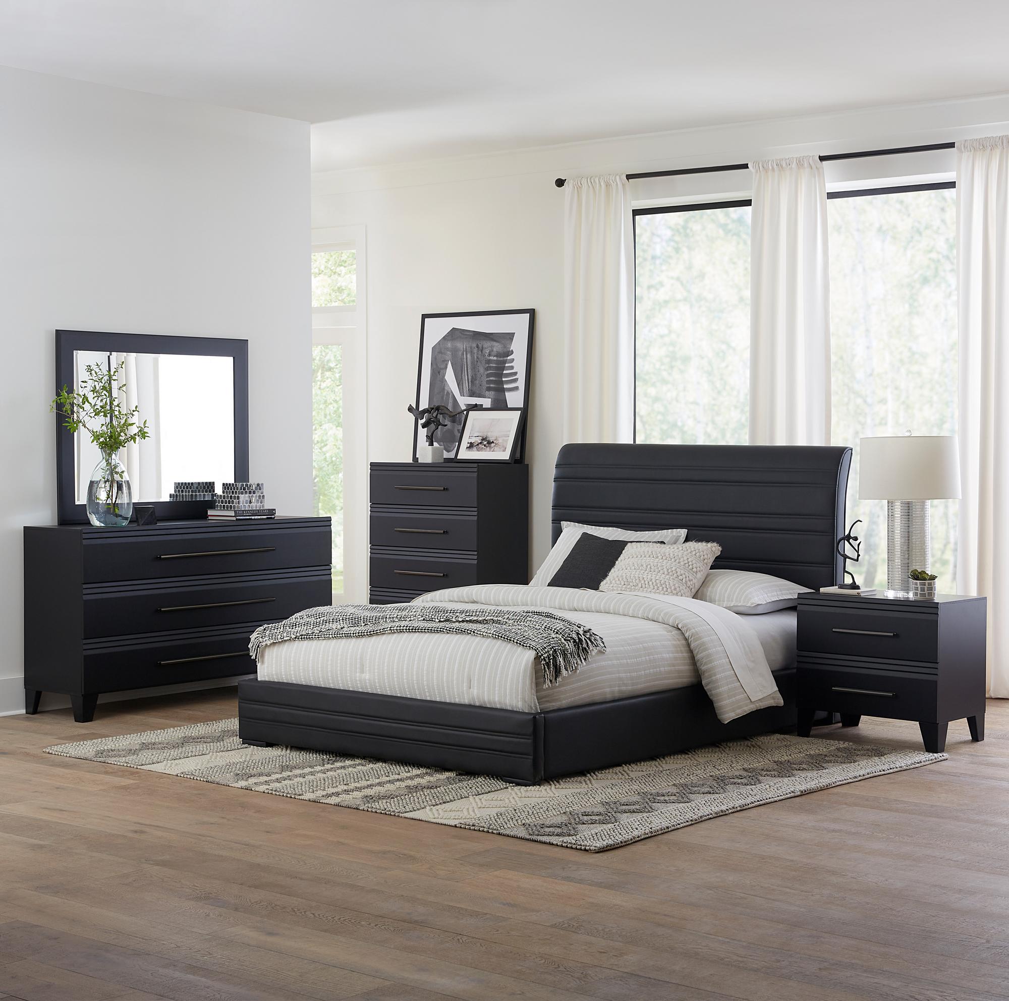 Queen Domestica Bed w/Chest, Dresser, Mirror, Nightstand