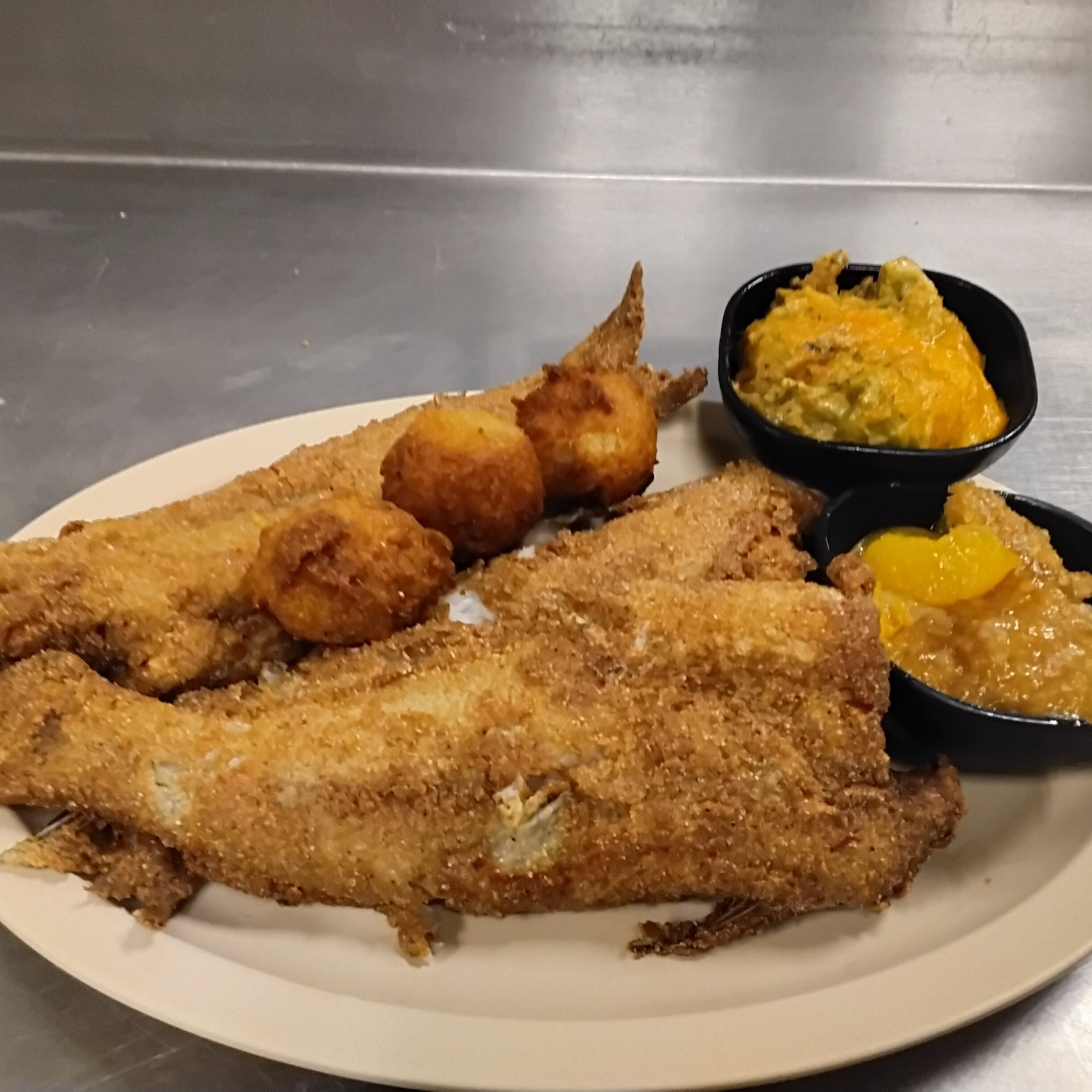 Whole Fried Catfish Plate