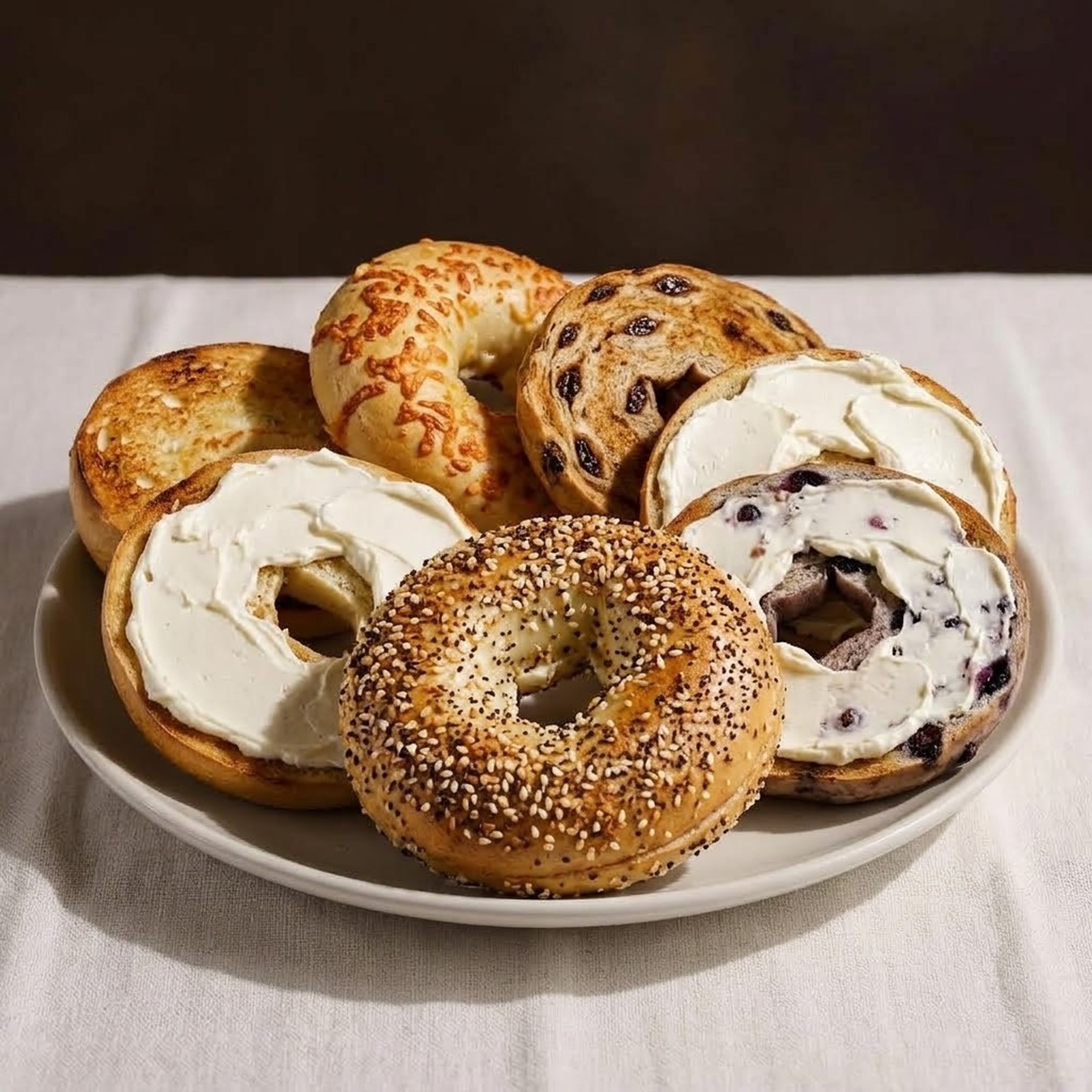 Toasted Bagel with Cream Cheese