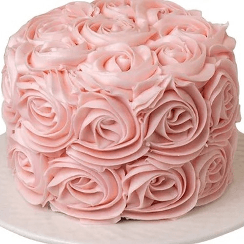 6" Pink Rosette Cake 6-8"-Requires 2 business day preorder
