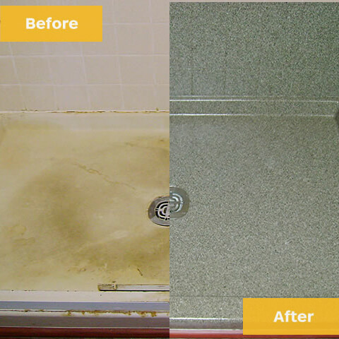 Shower Pan and Tile Refinishing