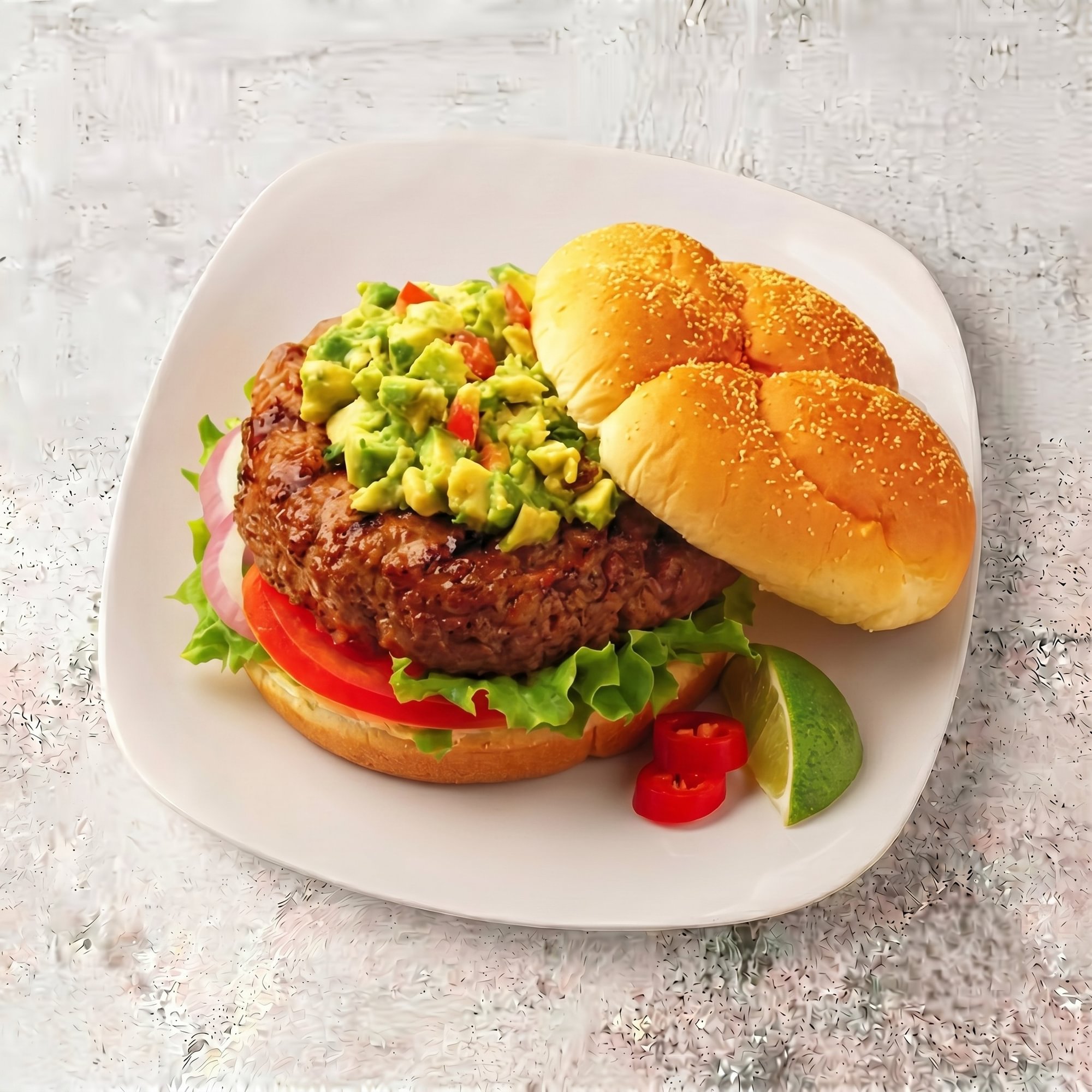 Burger with Avocado